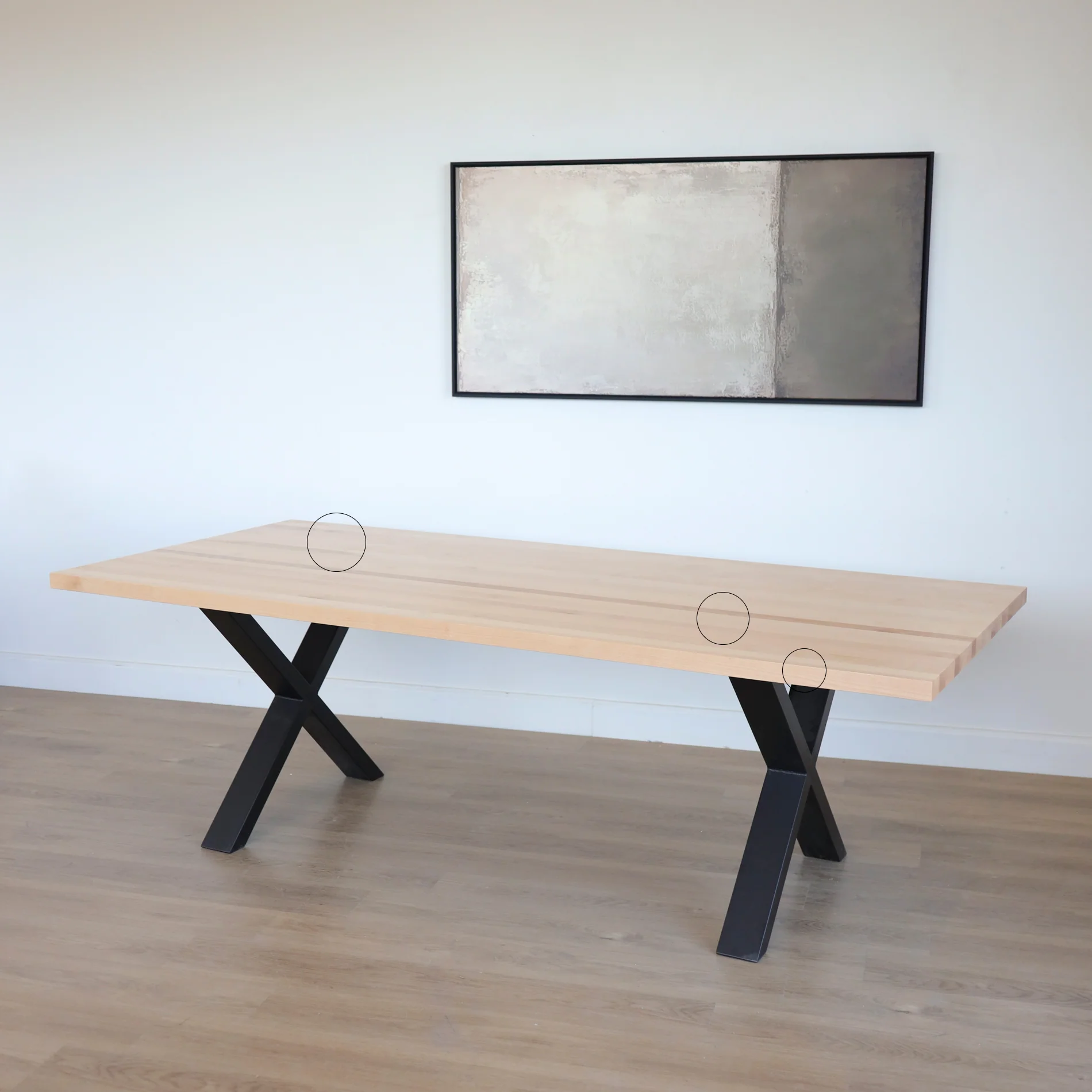 Table de salle à manger en merisier naturel - Beauchamp - Image 9