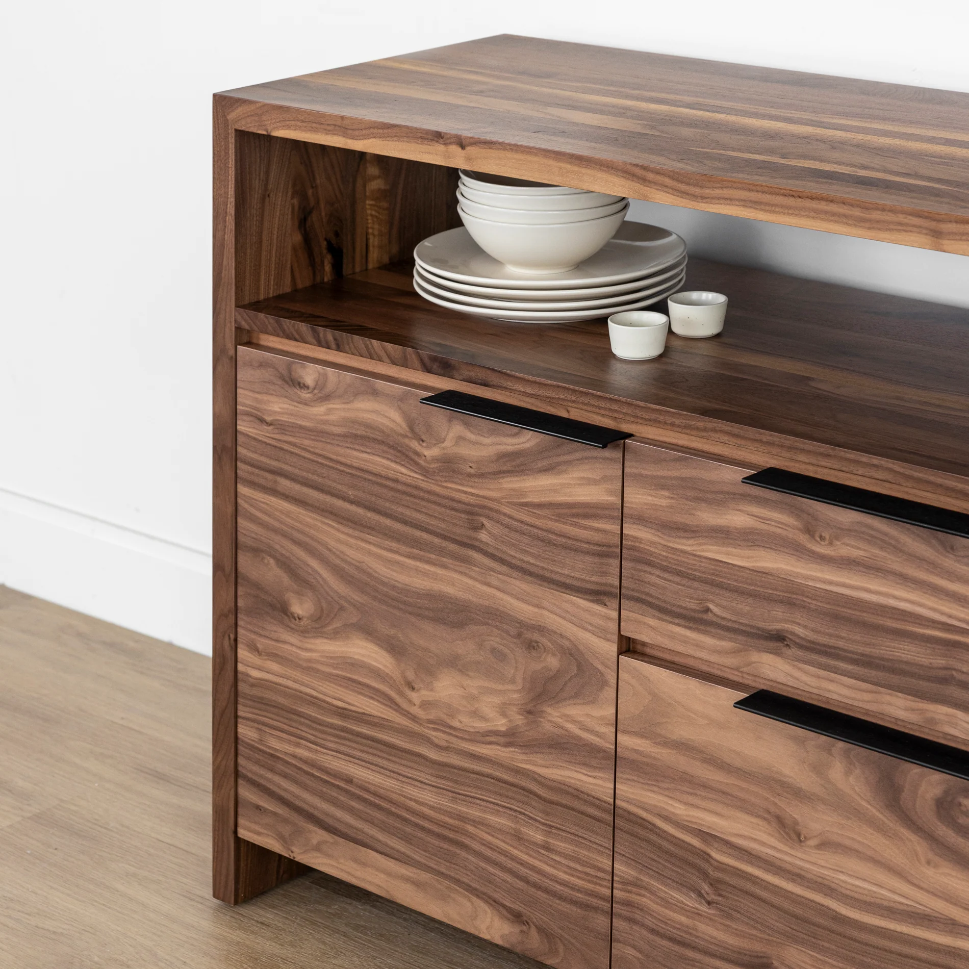 Buffet en noyer naturel - Anabel - Image 6