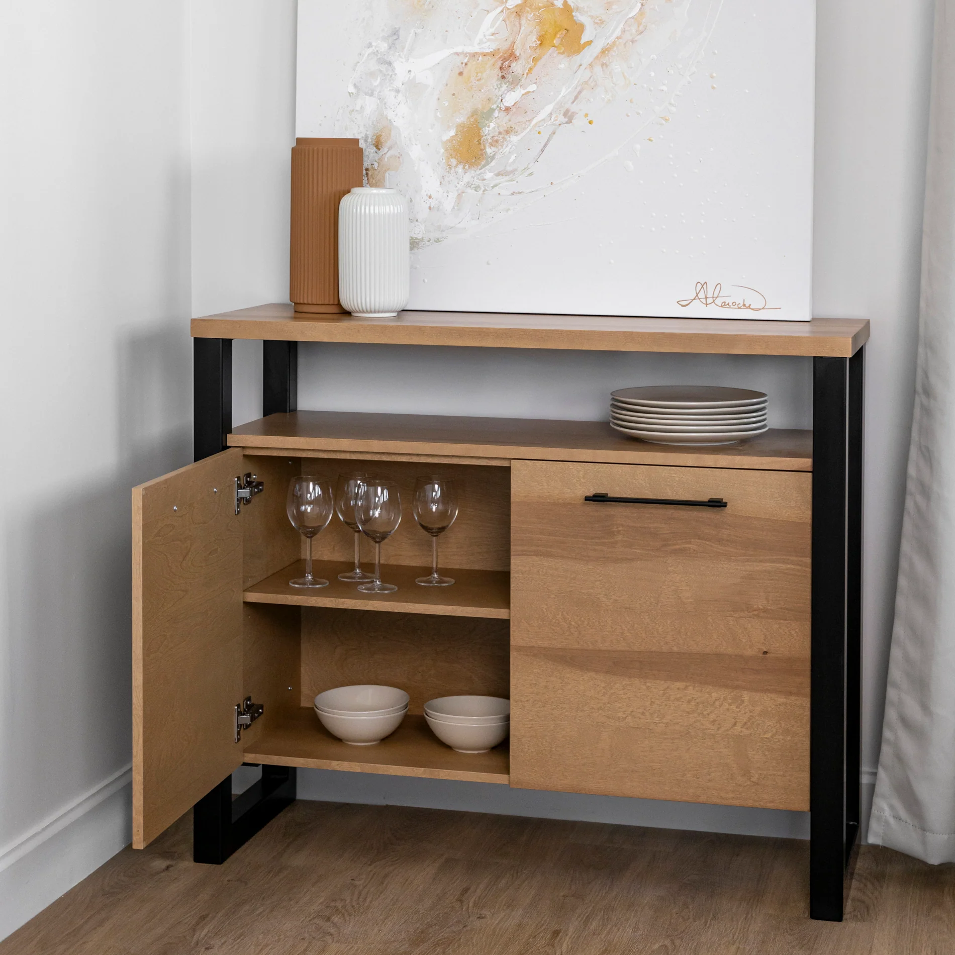 Buffet en merisier blond - Augusta - Image 4
