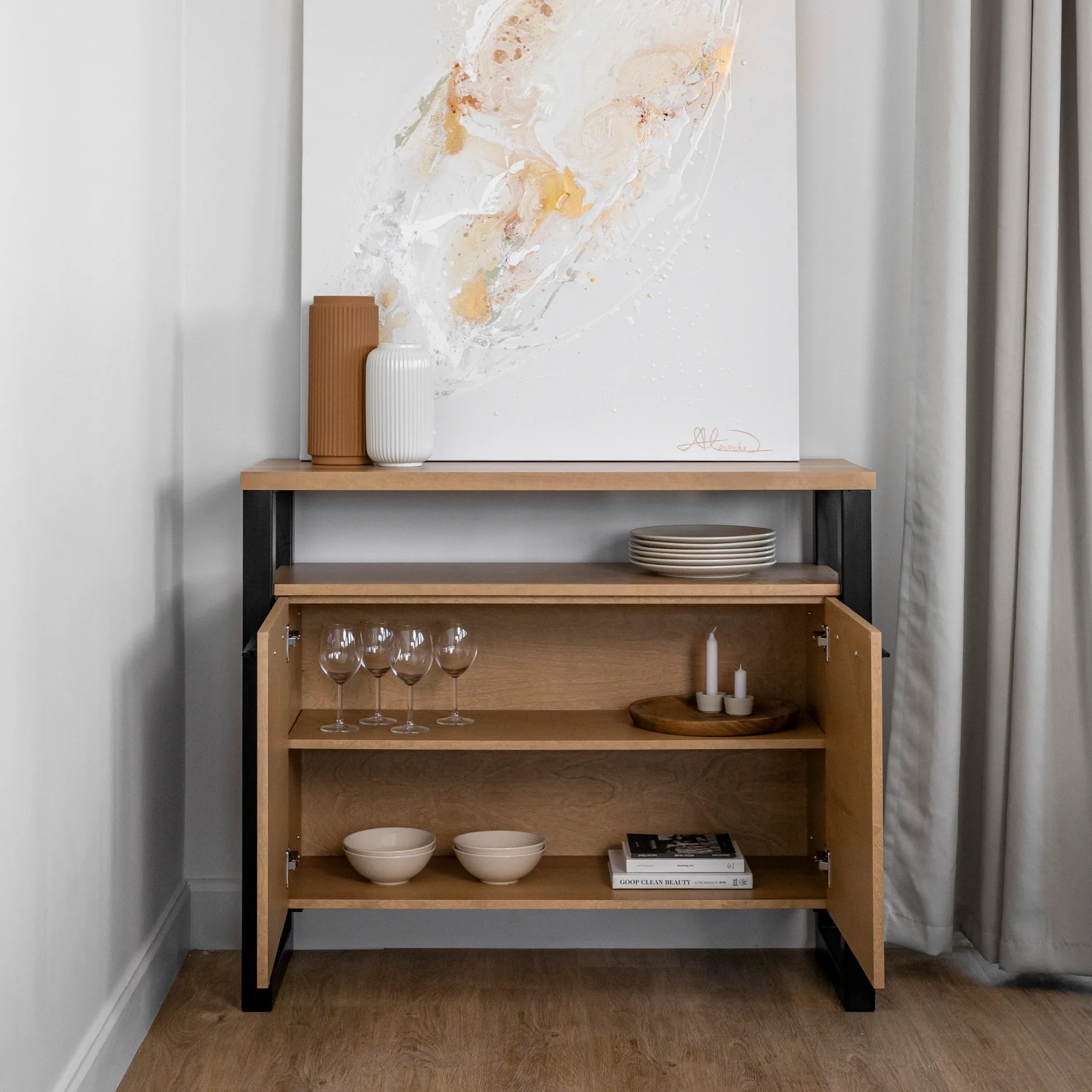 Buffet en merisier blond - Augusta - Image 5