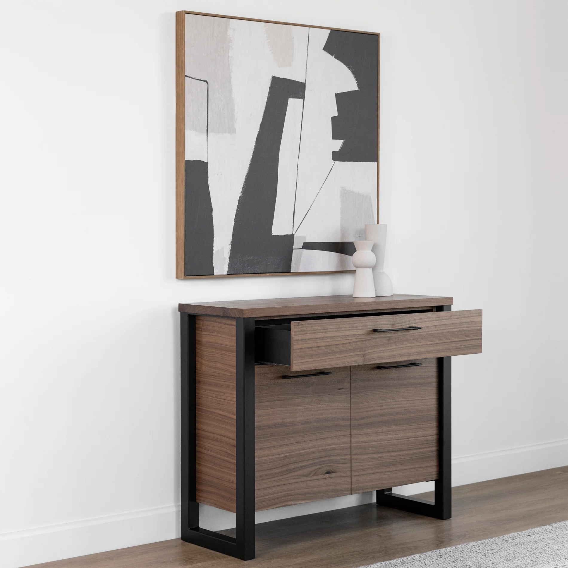 Buffet en noyer naturel - Augusta - Image 4
