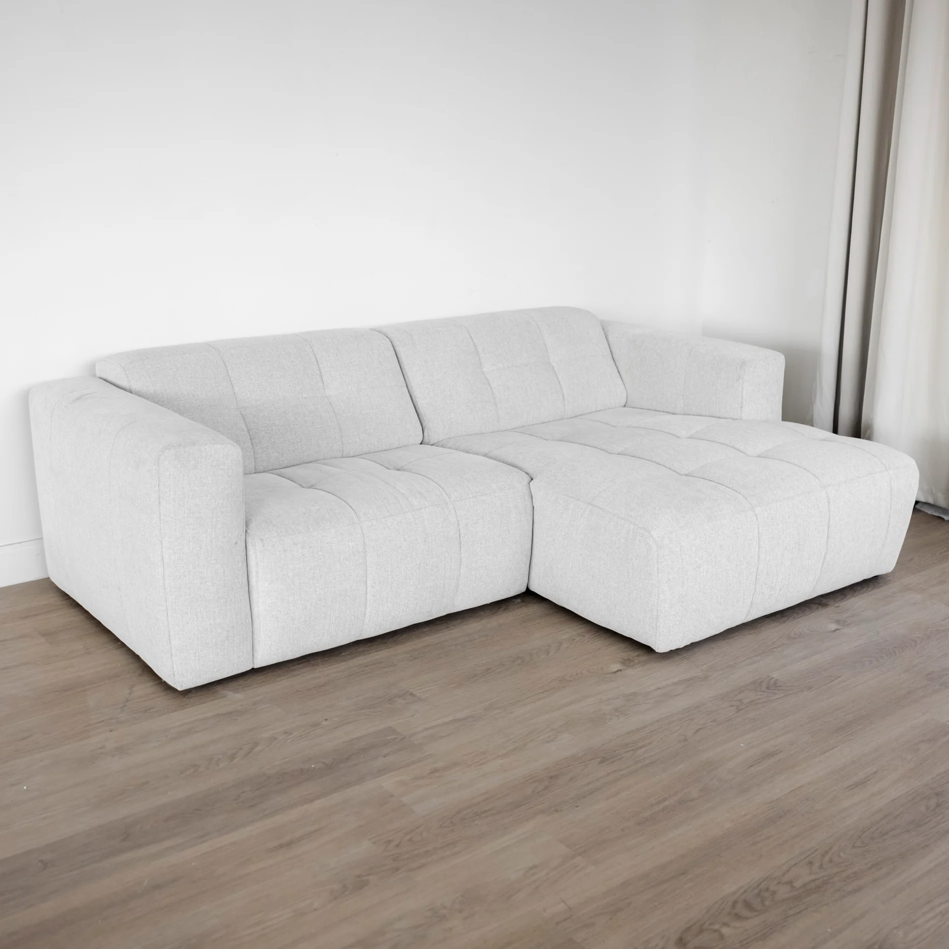 Modulaire 2 morceaux en tissu greige pâle - Emma