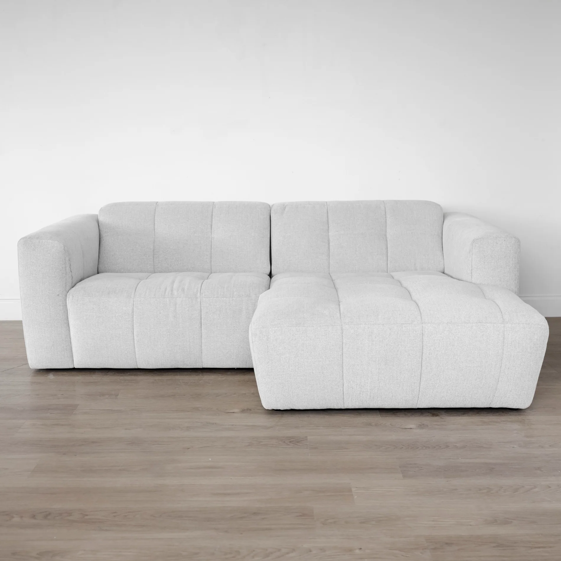 Modulaire 2 morceaux en tissu greige pâle - Emma - Image 7