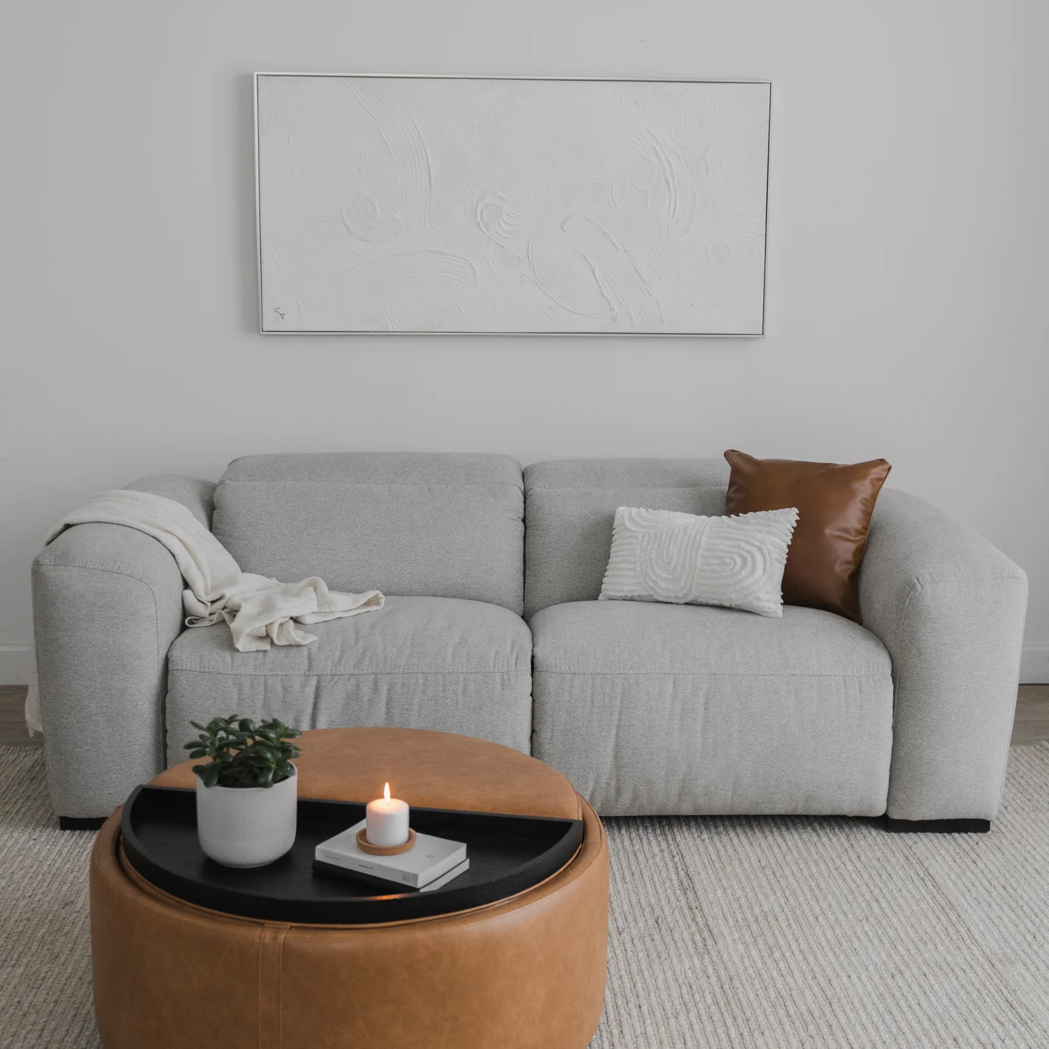Modulaire Tampa en tissu gris - Image 9