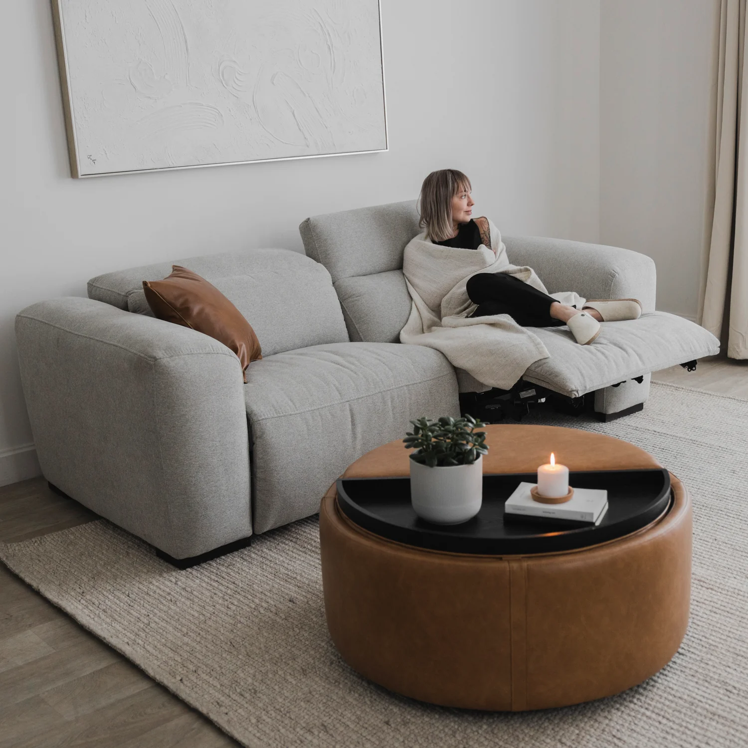 Modulaire Tampa en tissu gris - Image 10