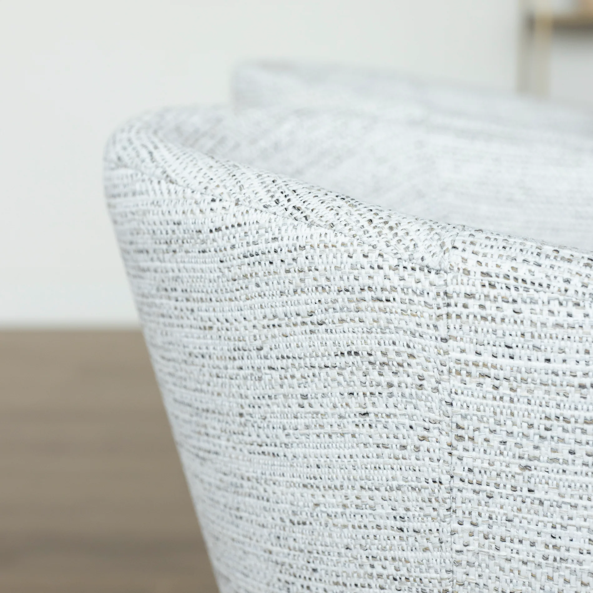 Chaise de cuisine en tissu crème marbré - Clara - Image 7