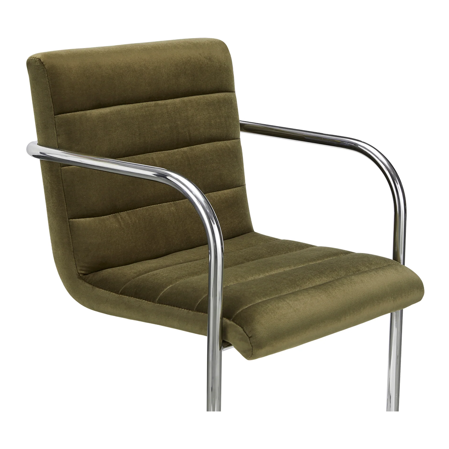 Chaise de cuisine en fibre verte olive - Giorgio - Image 3