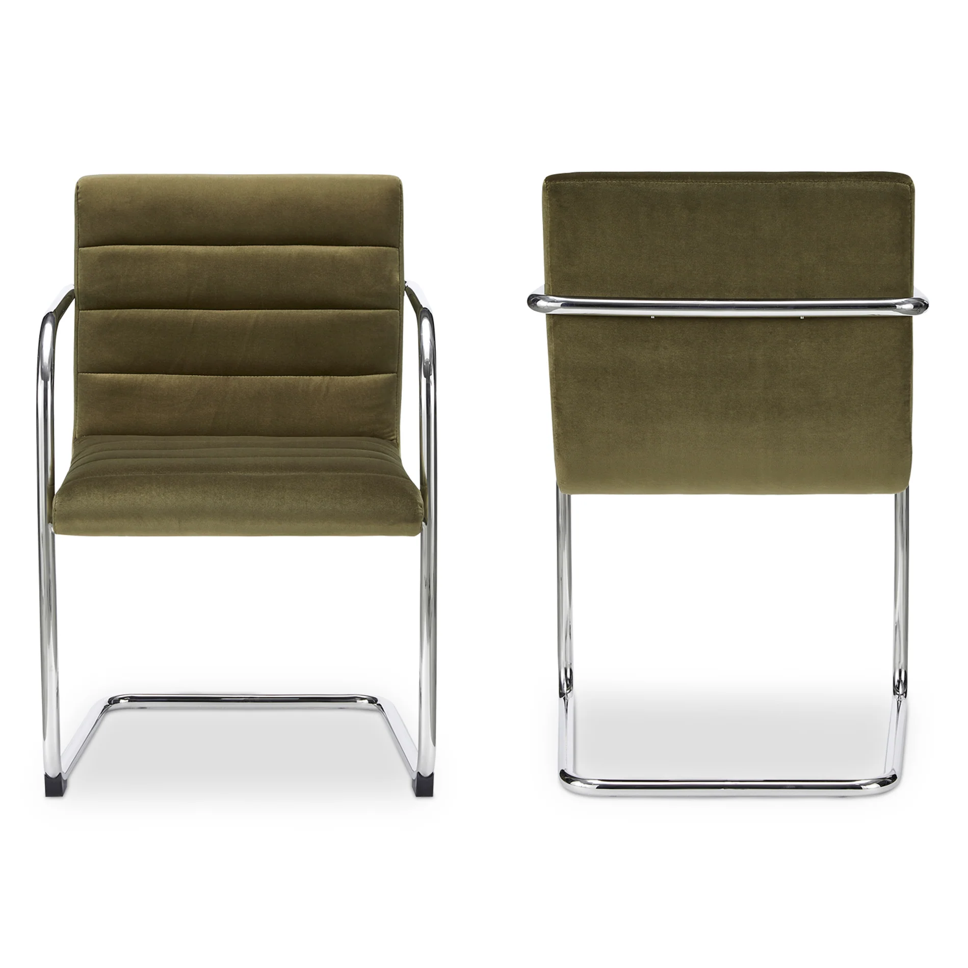 Chaise de cuisine en fibre verte olive - Giorgio - Image 6