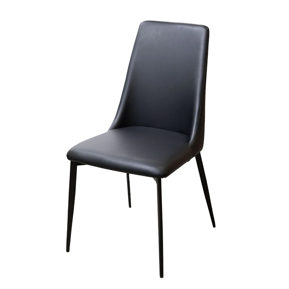Chaise de cuisine en cuir végane noir - Lazarus - Image 7