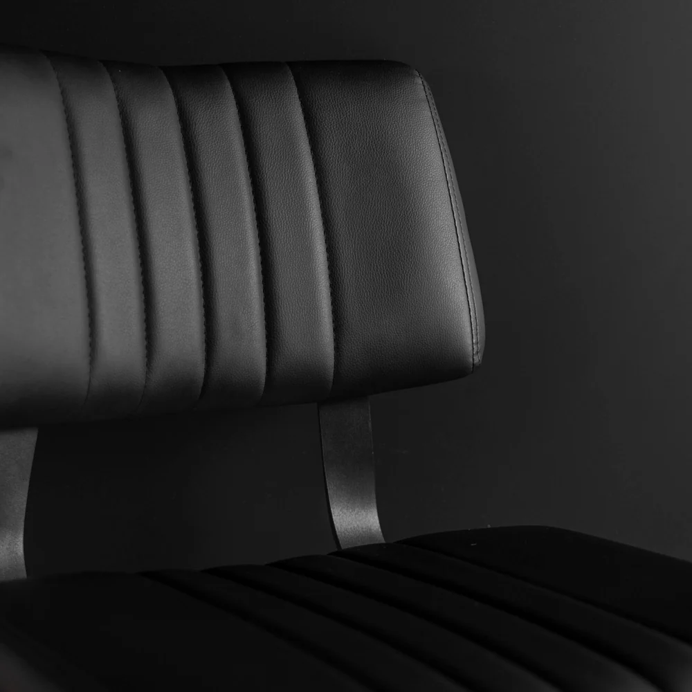 Chaise de cuisine en cuir végane noir - Mcgill - Image 3