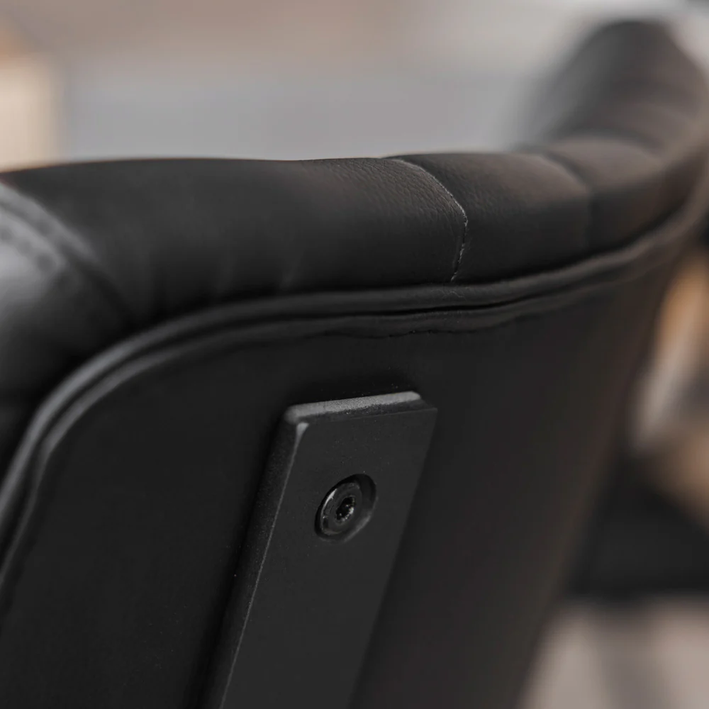Chaise de cuisine en cuir végane noir - Mcgill - Image 8