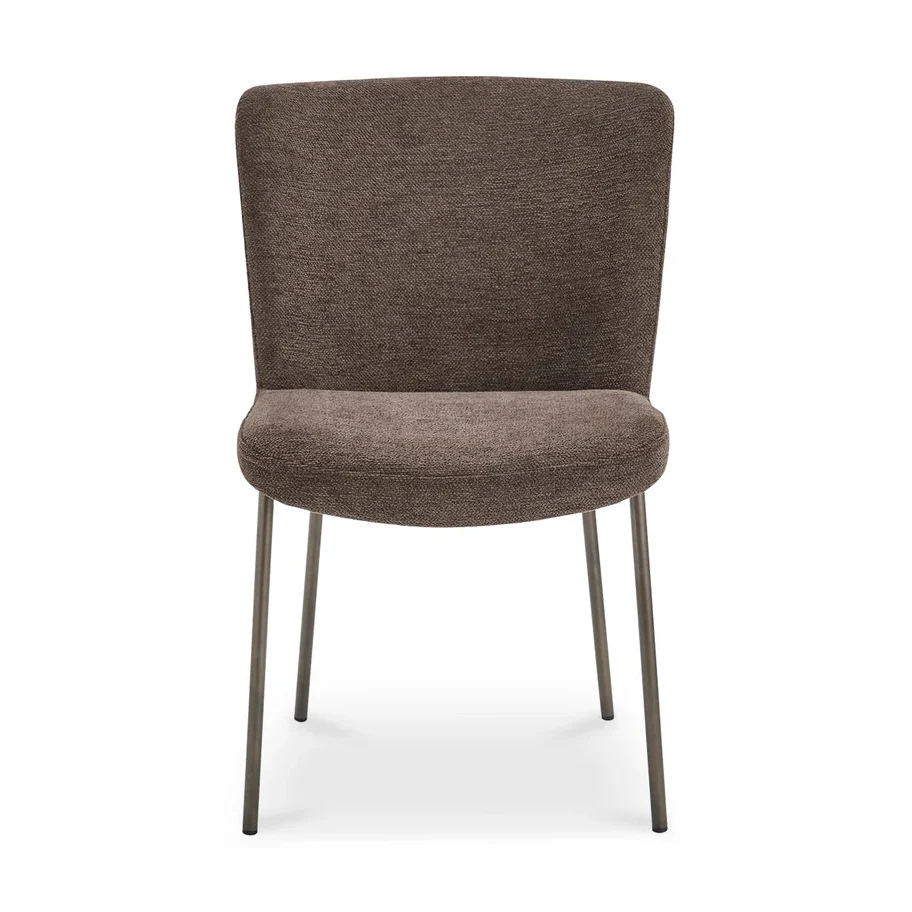 Chaise de cuisine en tissu brun - Nadeau - Image 5