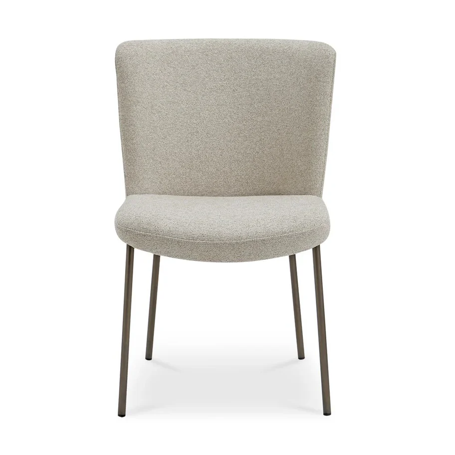 Chaise de cuisine en tissus beige - Nadeau - Image 6