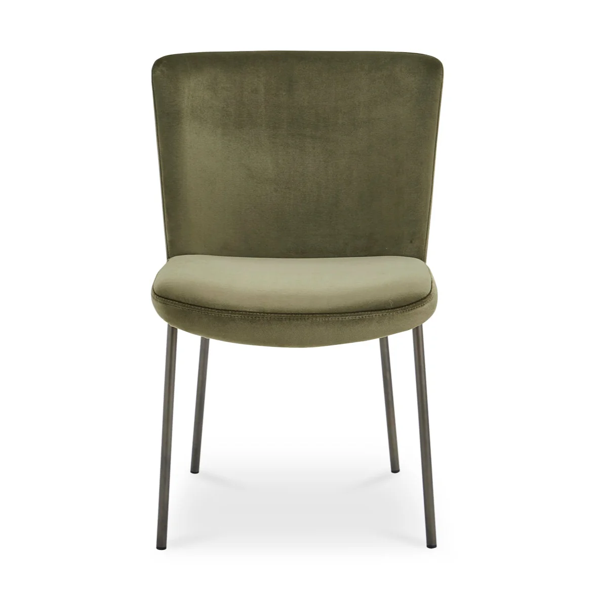 Chaise de cuisine en velours vert - Nadeau - Image 2