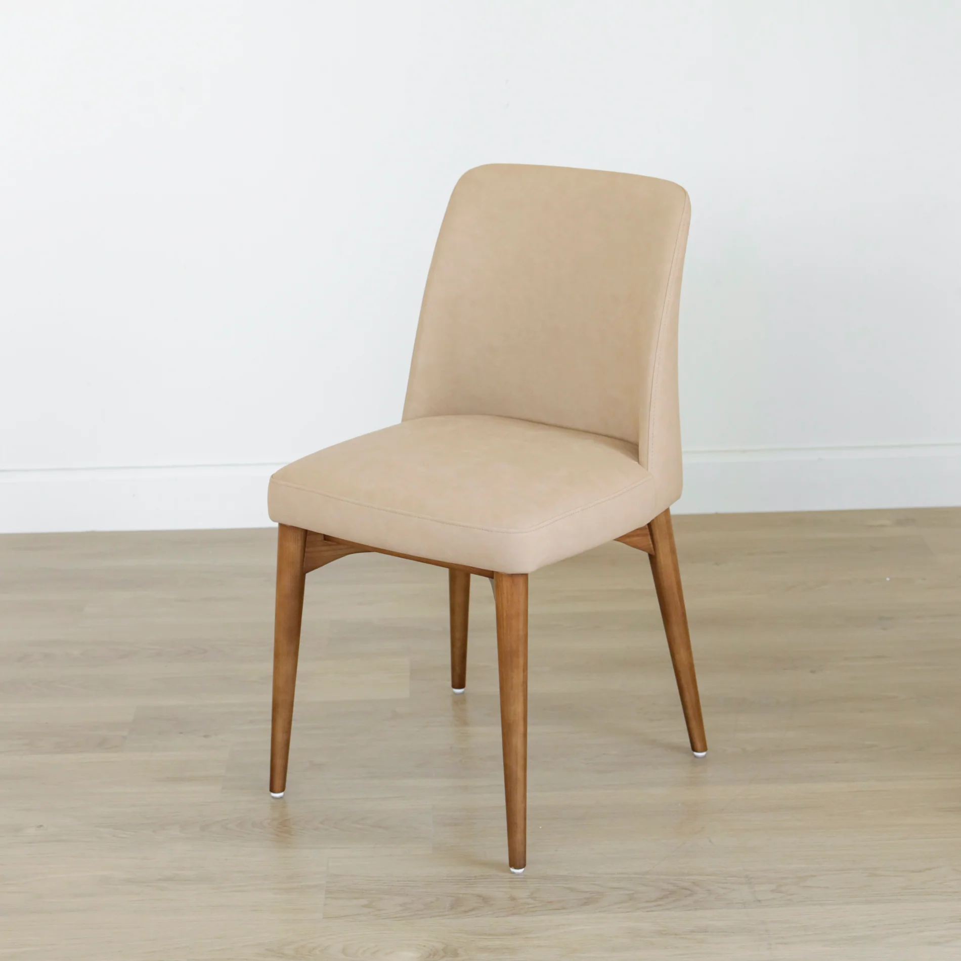 Chaise de cuisine en cuir végane tan - Odile - Image 2