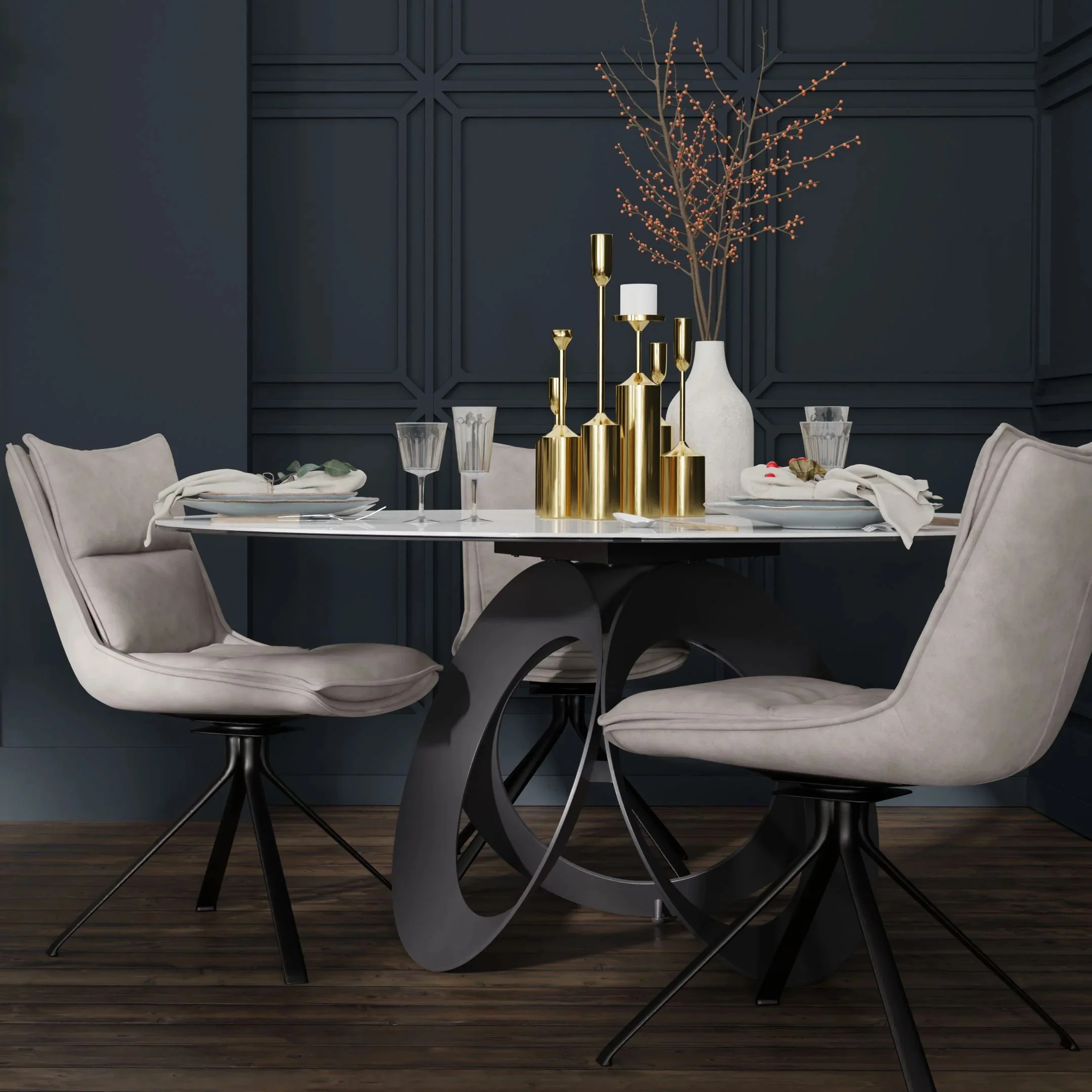 Chaise de cuisine pivotante - Palvin - Image 7