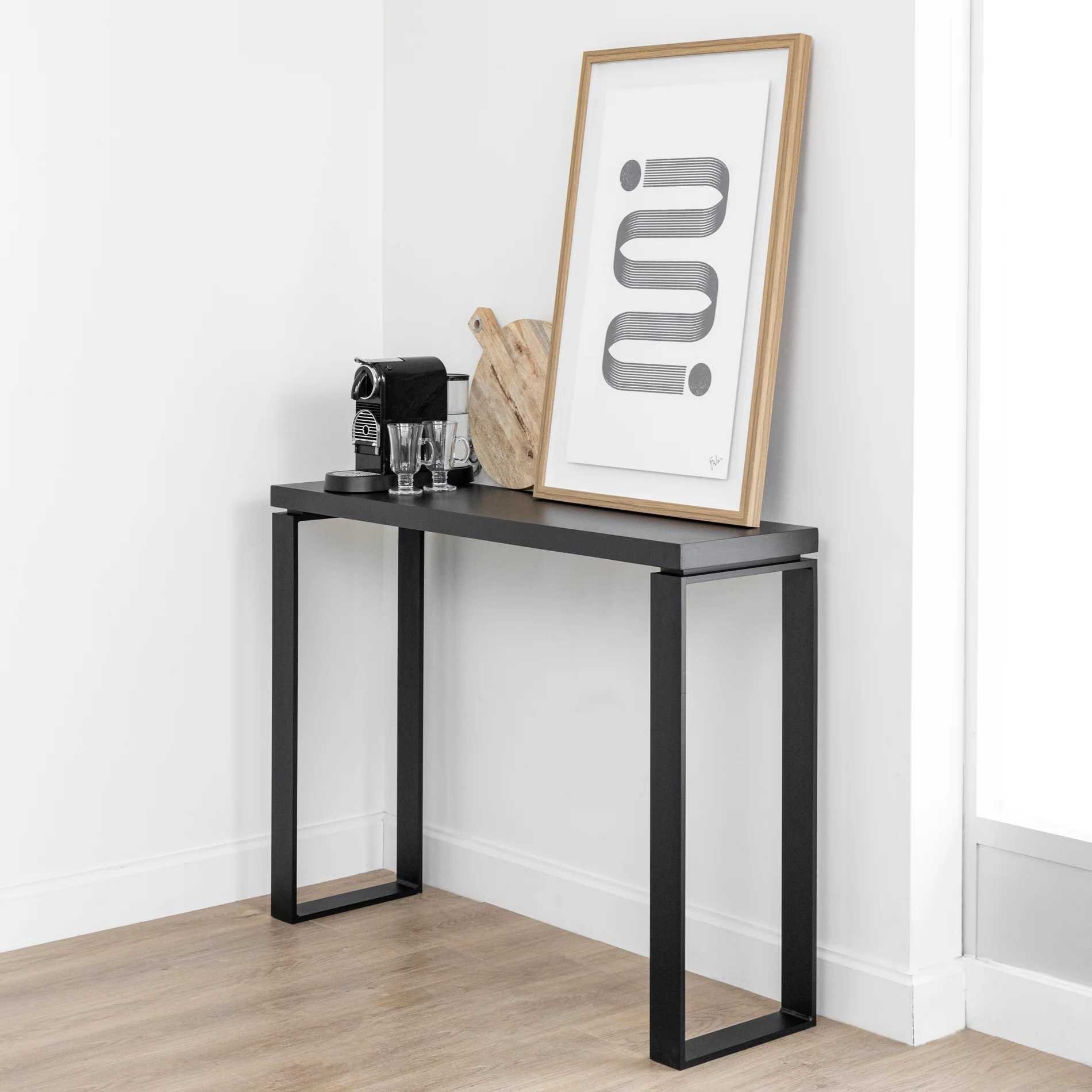 Table console en béton noir - Vérona - Image 7