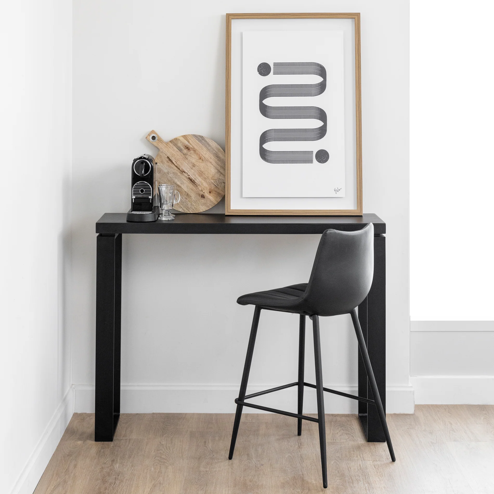 Table console en béton noir - Vérona - Image 8