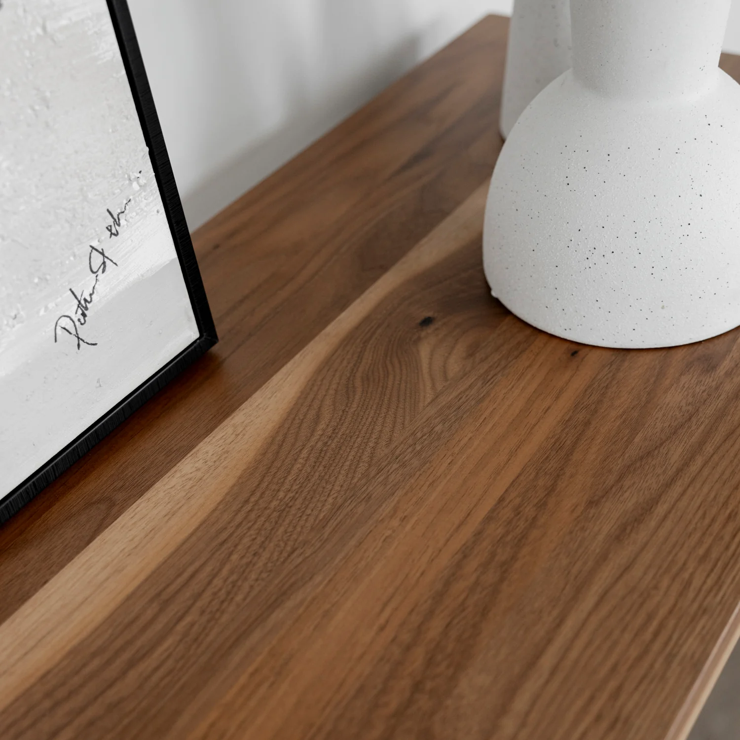 Table console en noyer naturel - Vérona - Image 4