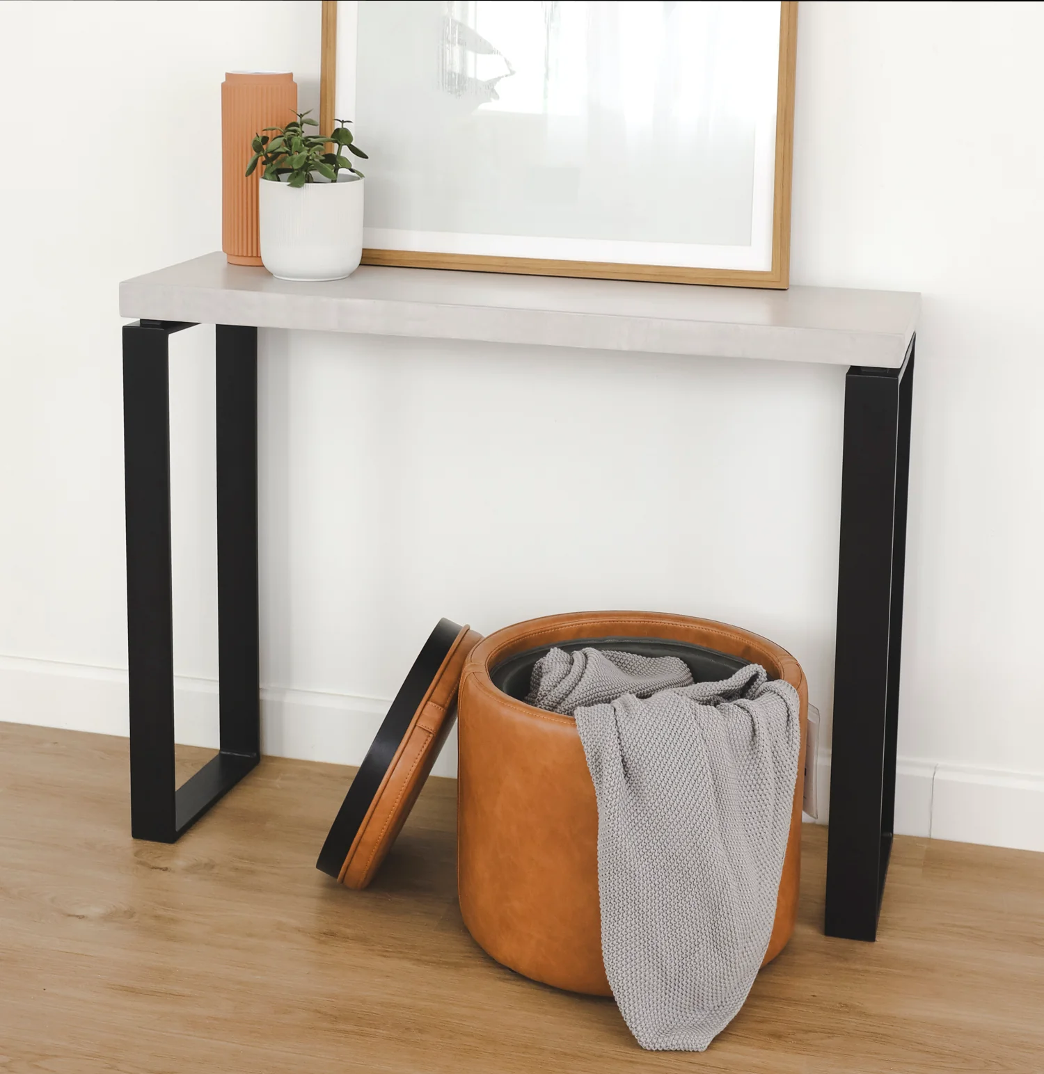 Table console en béton ciment - Vérona - Image 3