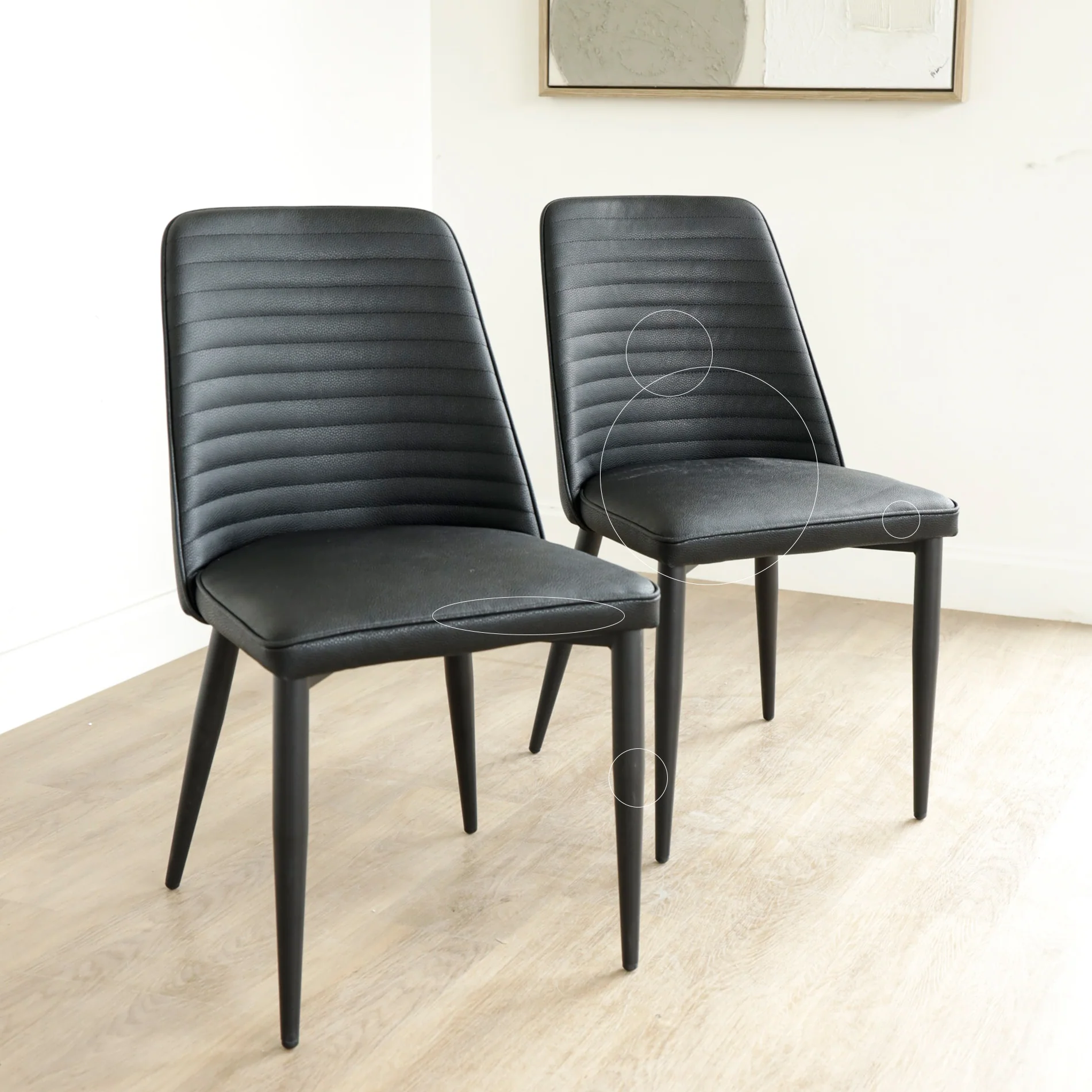 Ensemble de 2 chaises de salle à manger - Alice - Image 2