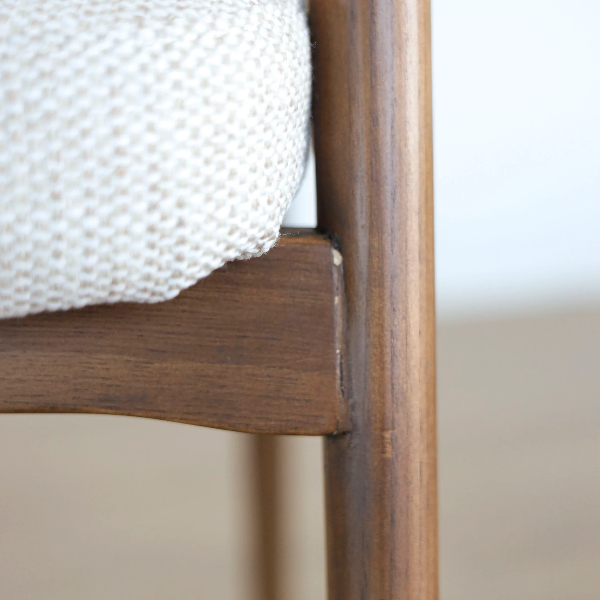 Ensemble de 3 chaises de cuisine en tissu avoine - Bradley - Image 8