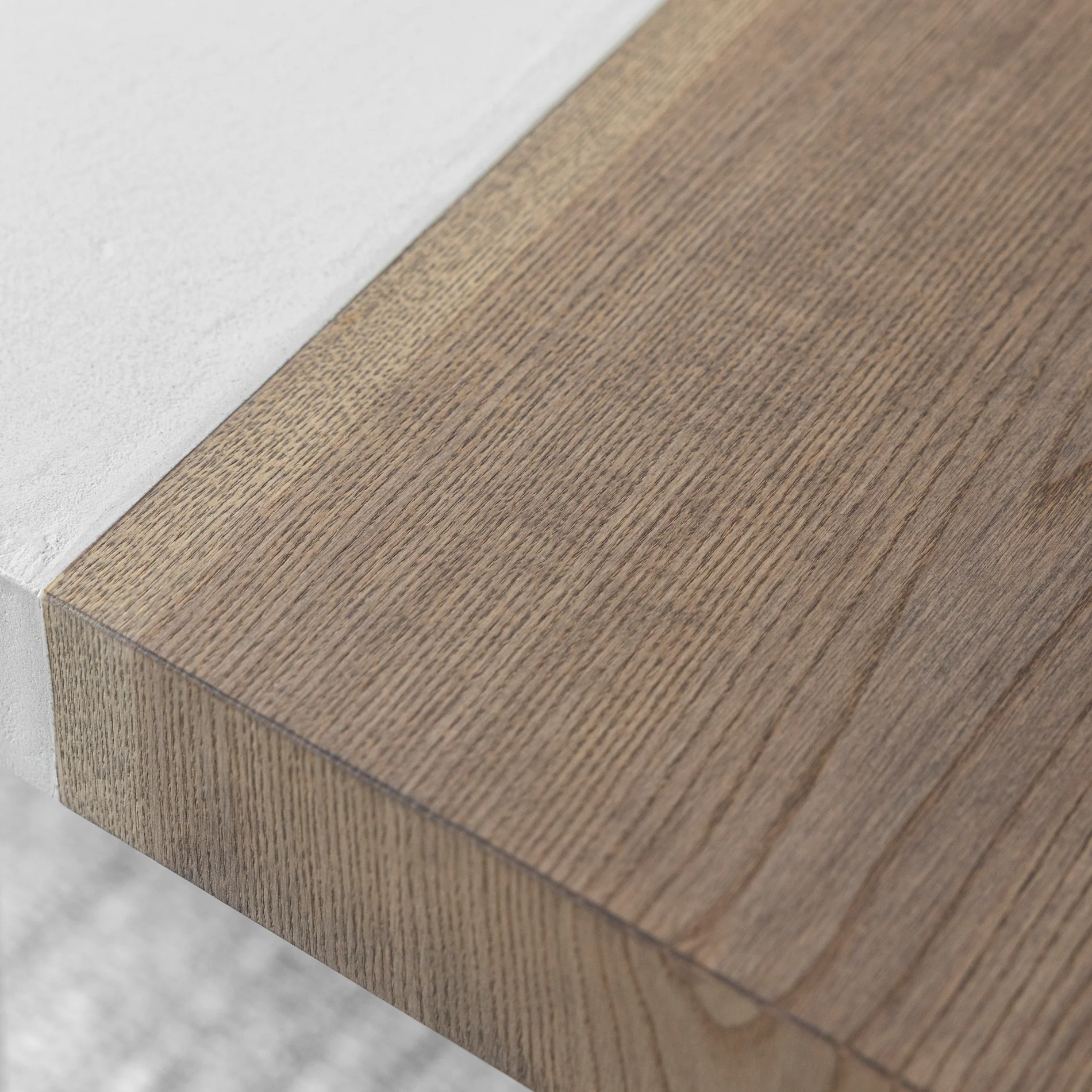 Table de cuisine en béton et frêne - Kénogami - Image 4