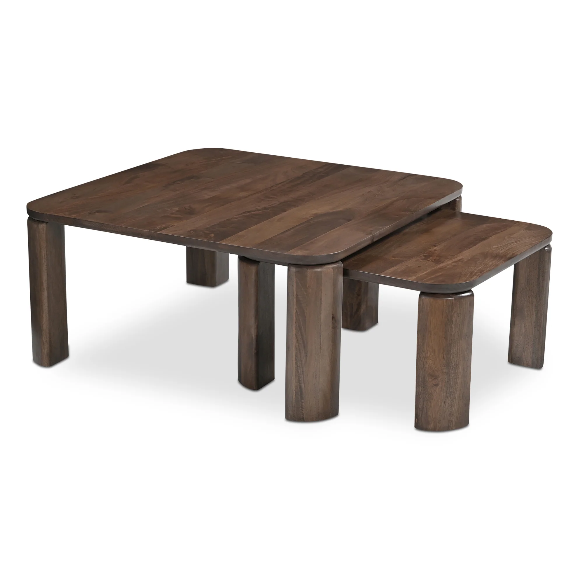 Ensemble de tables basses en manguier foncé - Anthony - Image 13