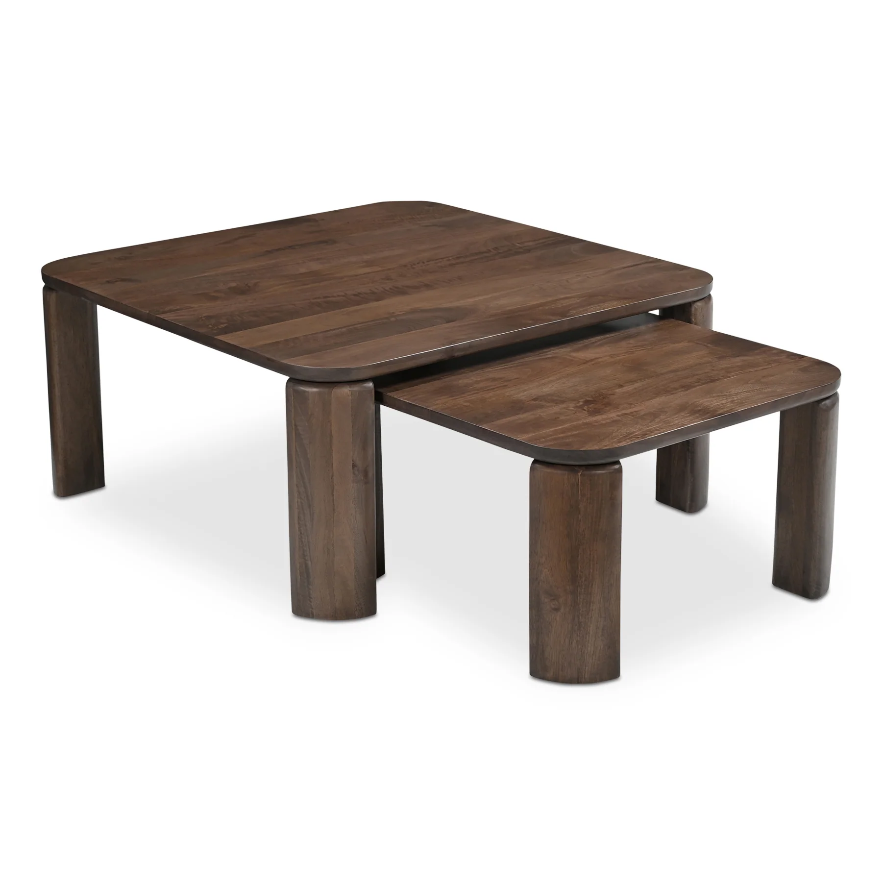 Ensemble de tables basses en manguier foncé - Anthony - Image 14