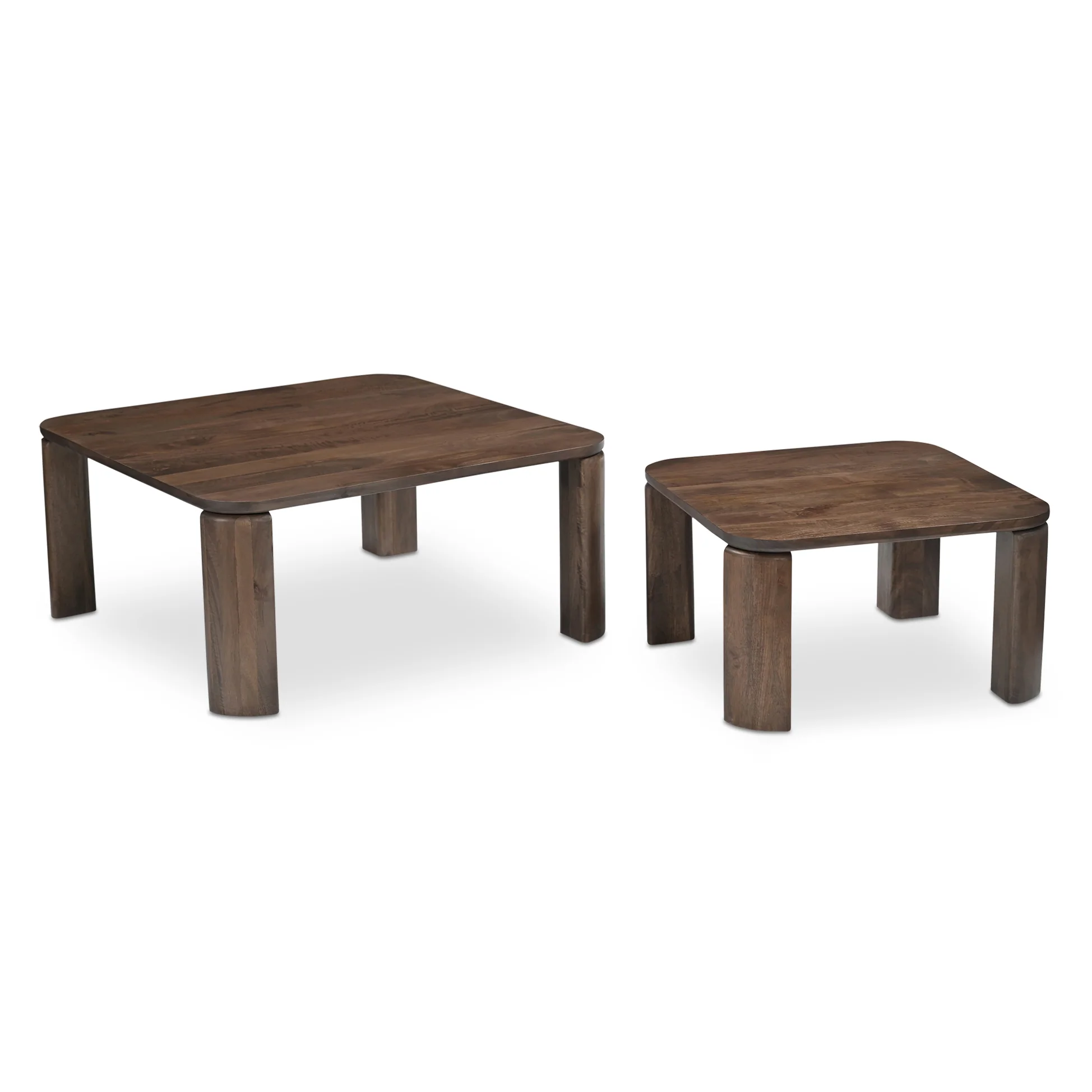 Ensemble de tables basses en manguier foncé - Anthony - Image 19