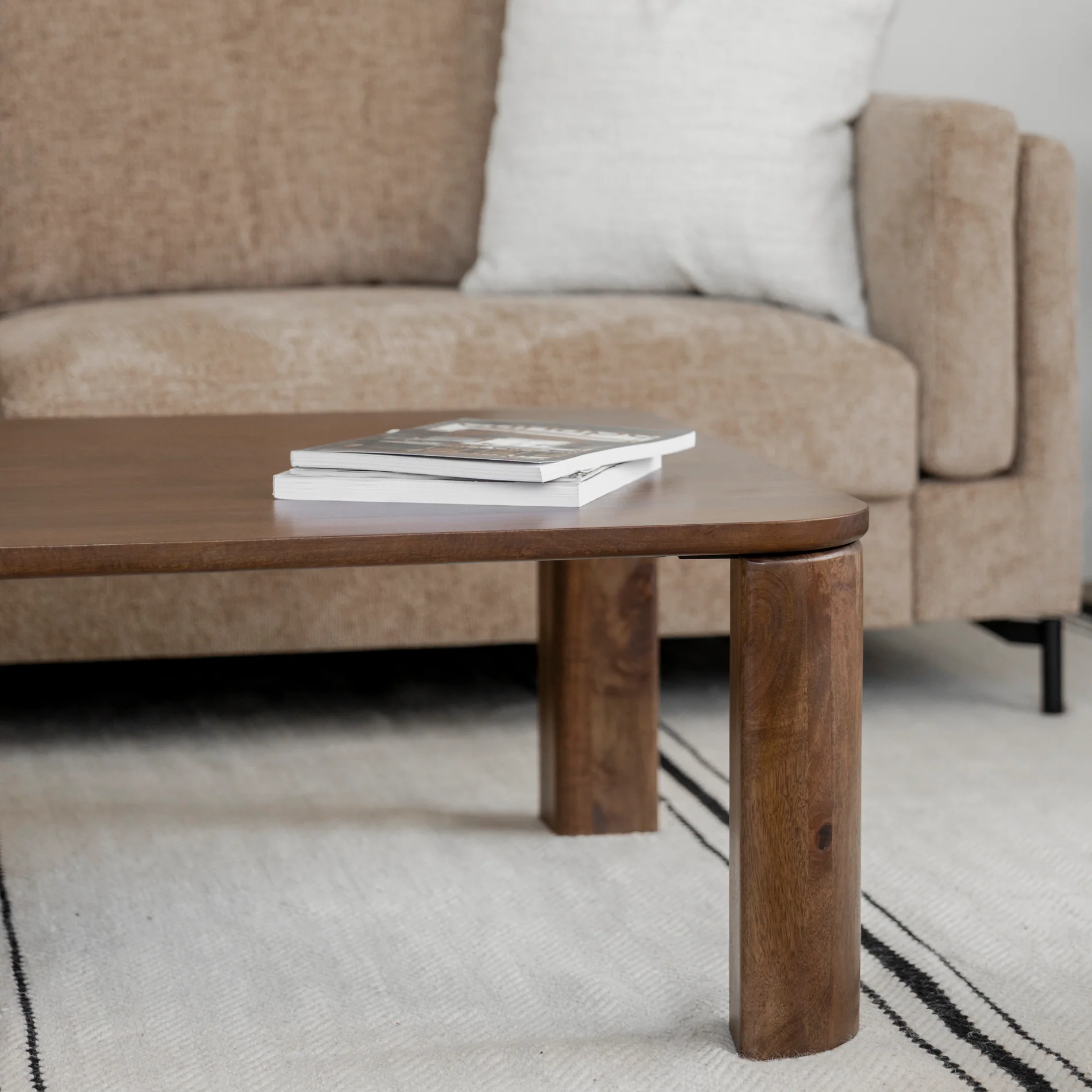 Ensemble de tables basses en manguier foncé - Anthony - Image 8