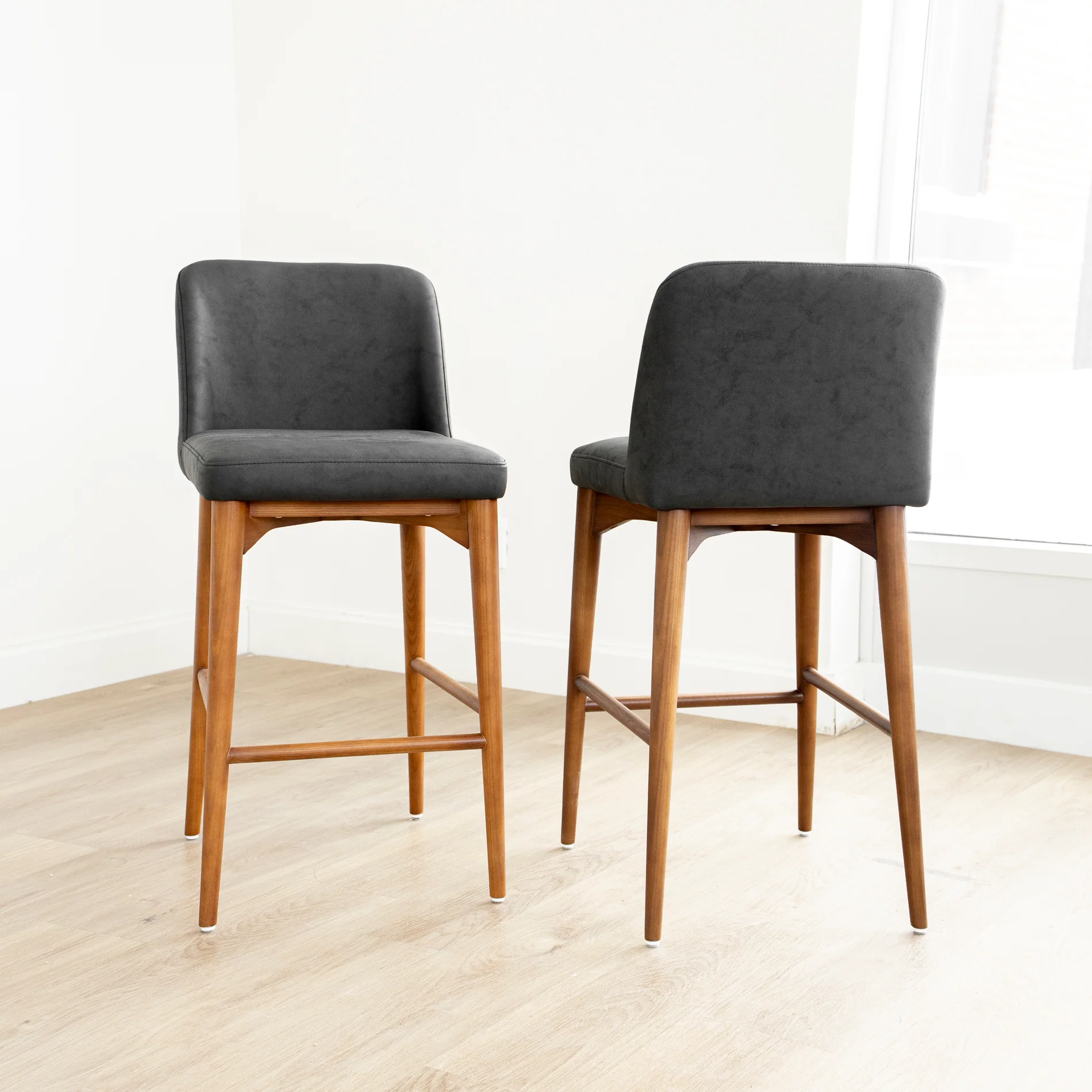 Ensemble de 2 tabourets de comptoir - Odile - Image 8