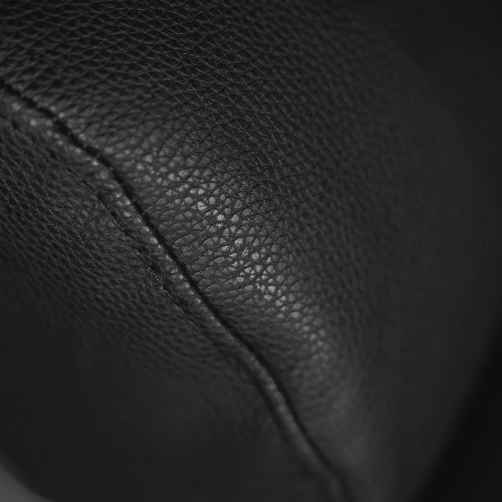 Fauteuil en cuir végane noir - Barry - Image 4
