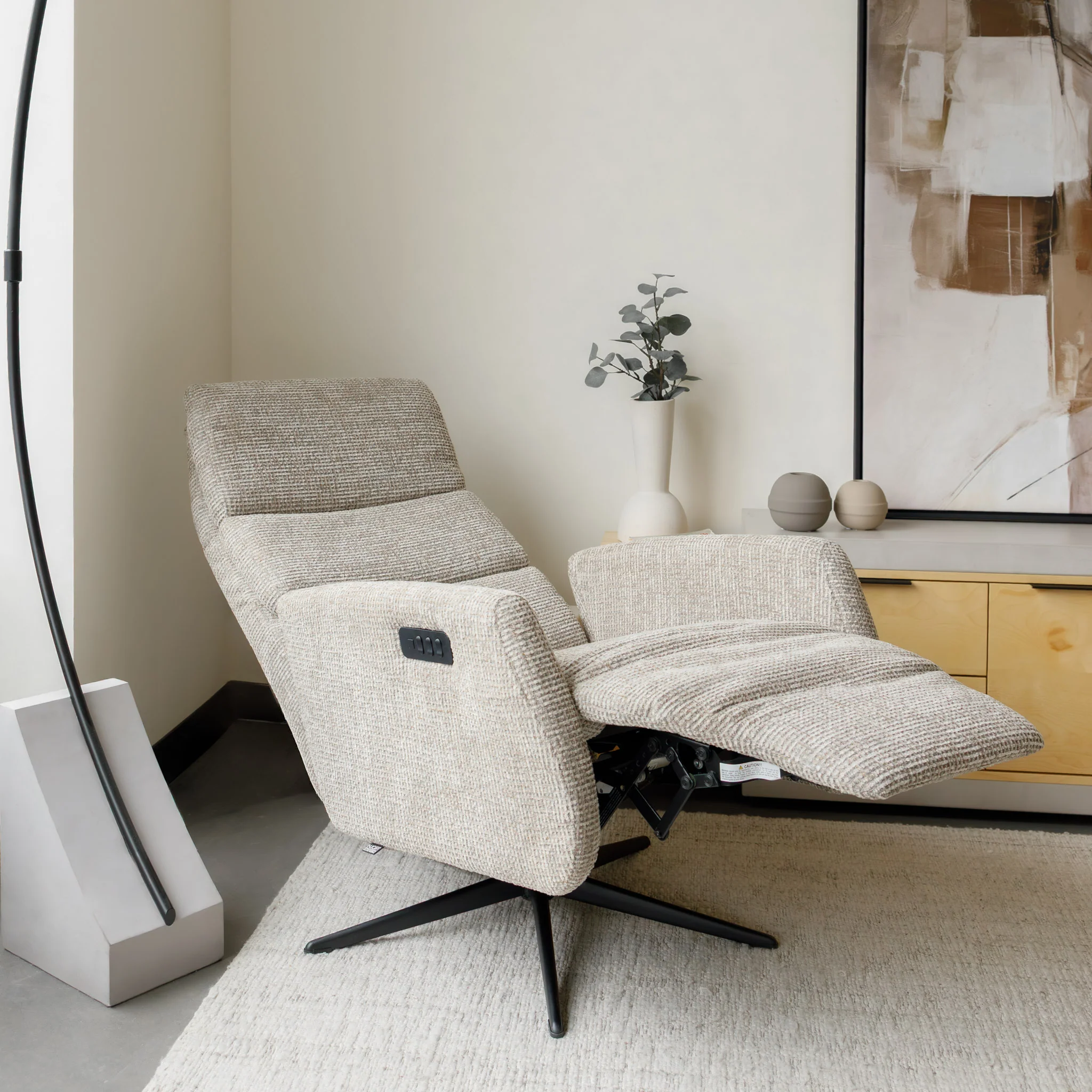 Fauteuil pivotant inclinable - Charlie - Image 2