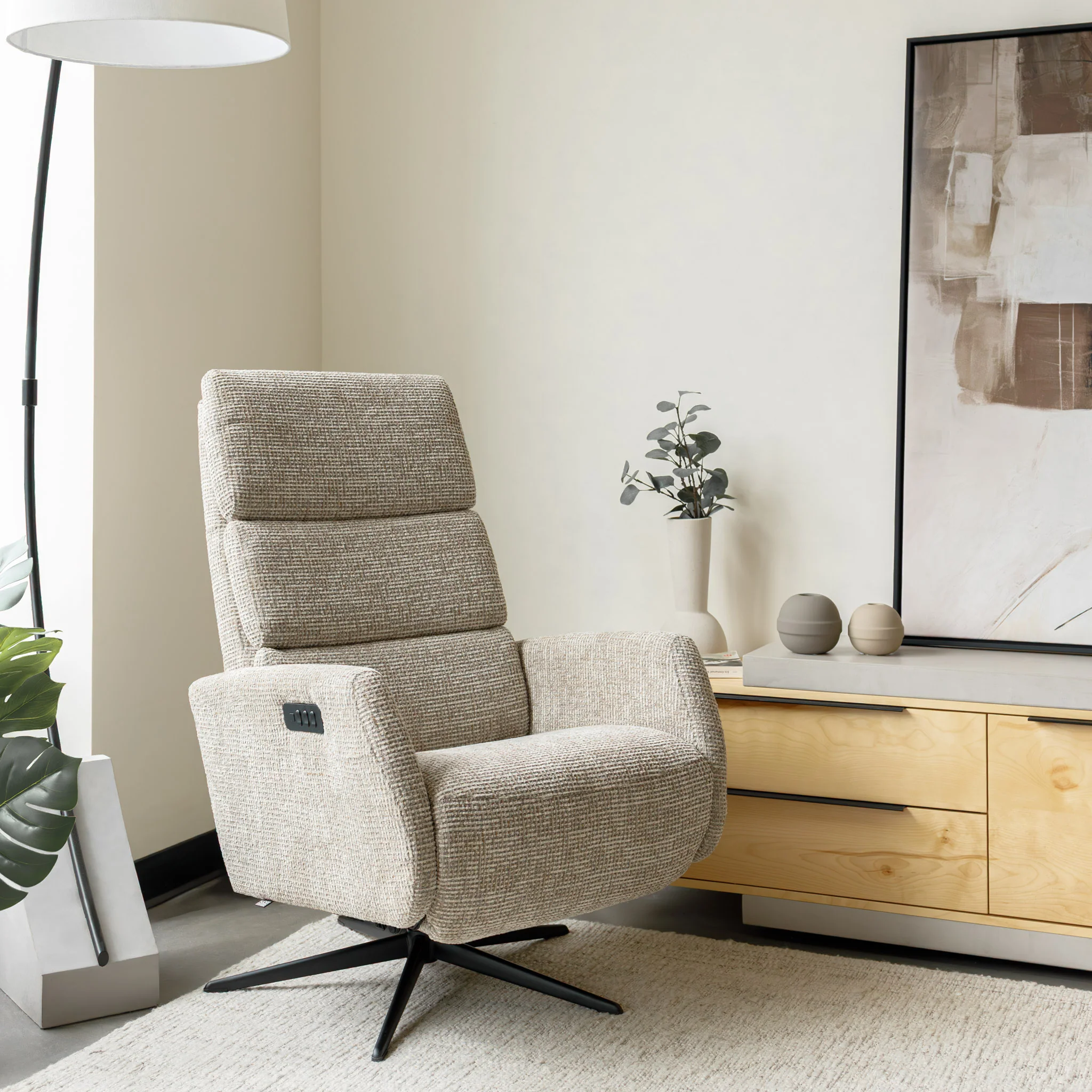Fauteuil pivotant inclinable - Charlie - Image 3