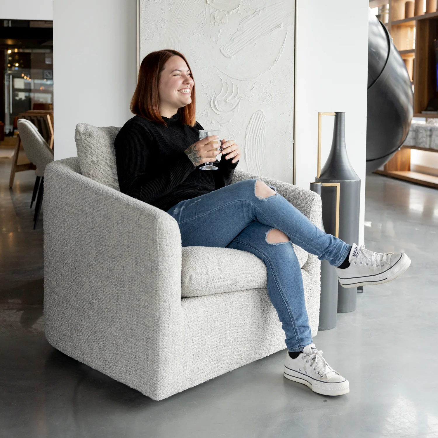 Fauteuil pivotant Walter - Image 3