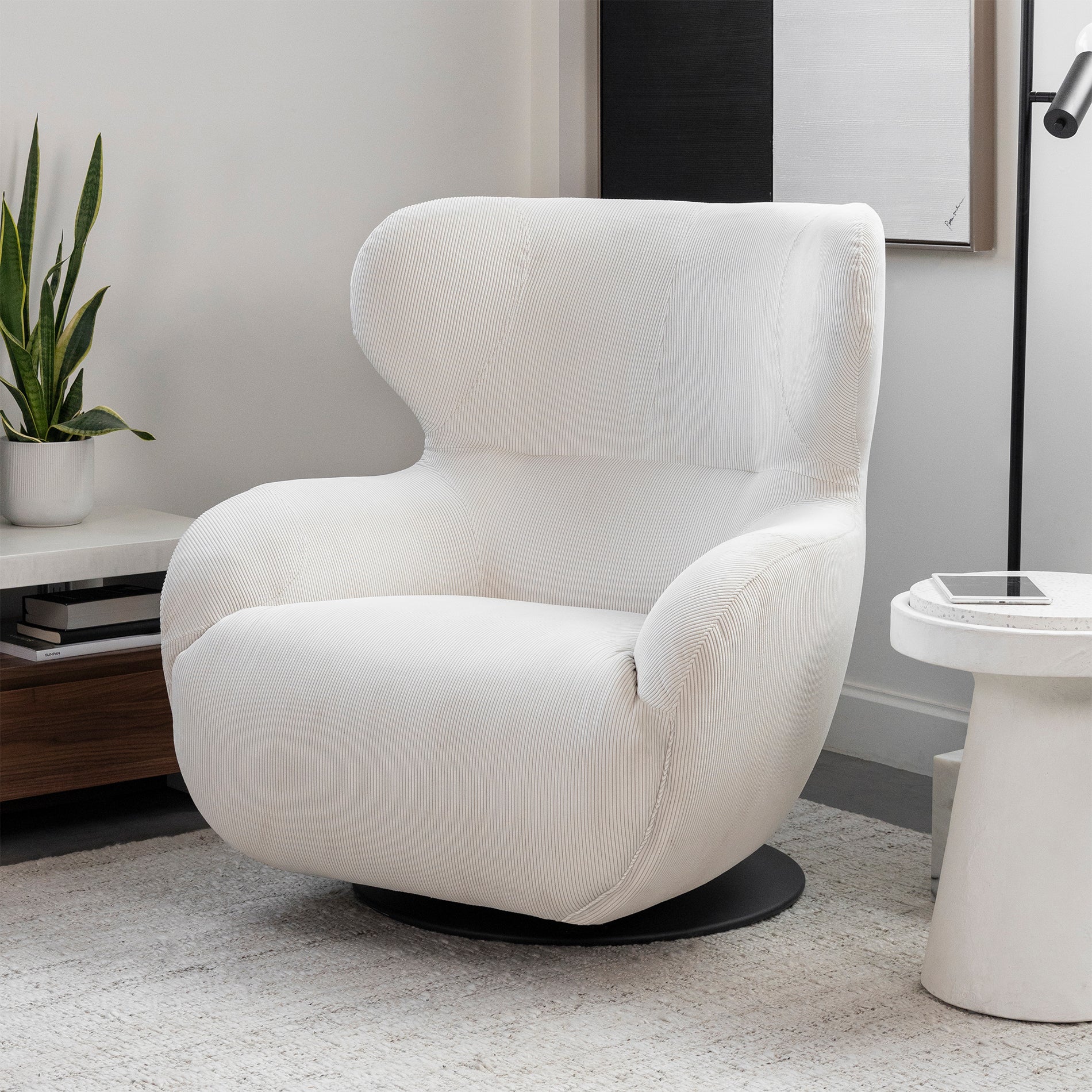 Fauteuil Winston Zéro Gravité en velours côtelé - Image 15