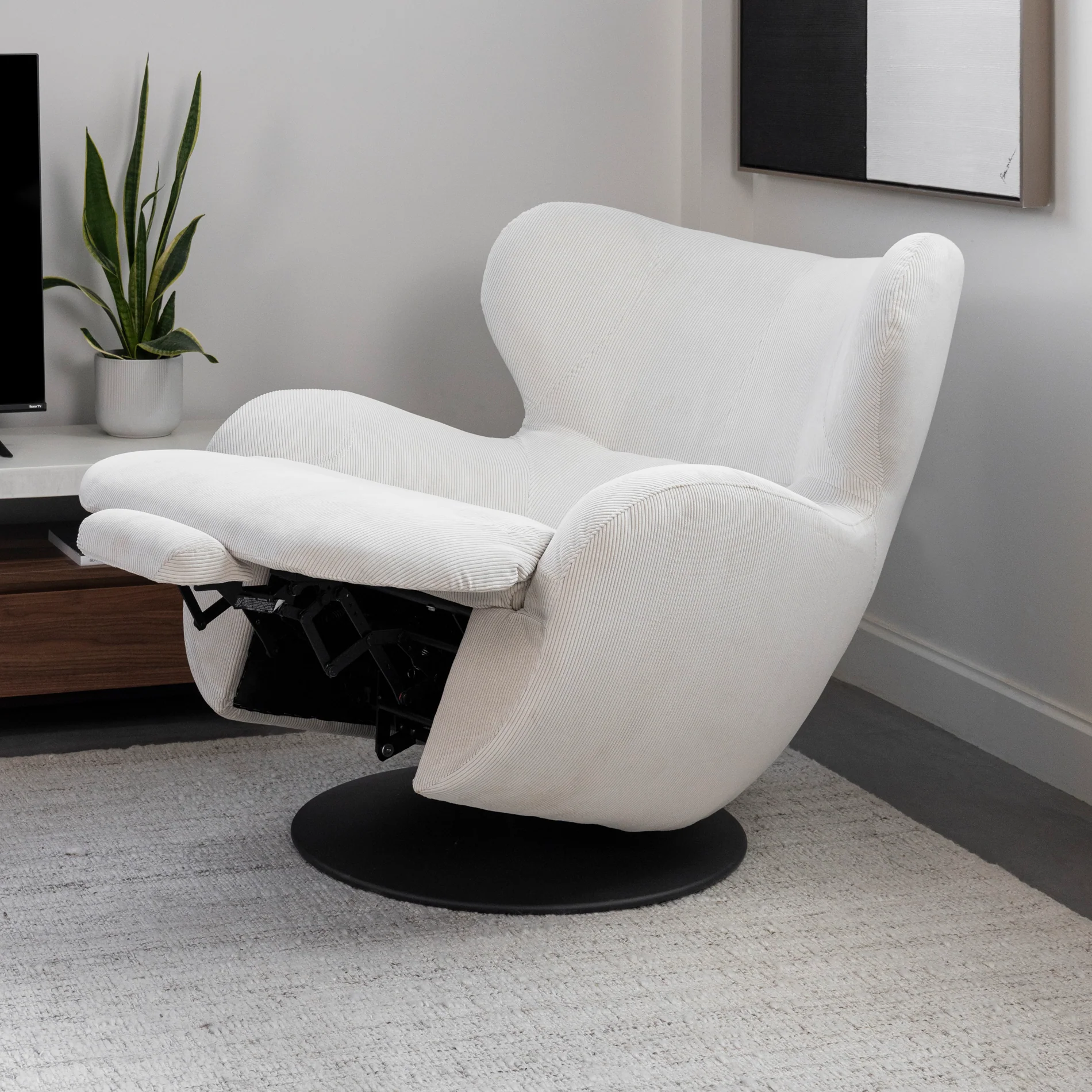 Fauteuil Winston Zéro Gravité en velours côtelé - Image 8