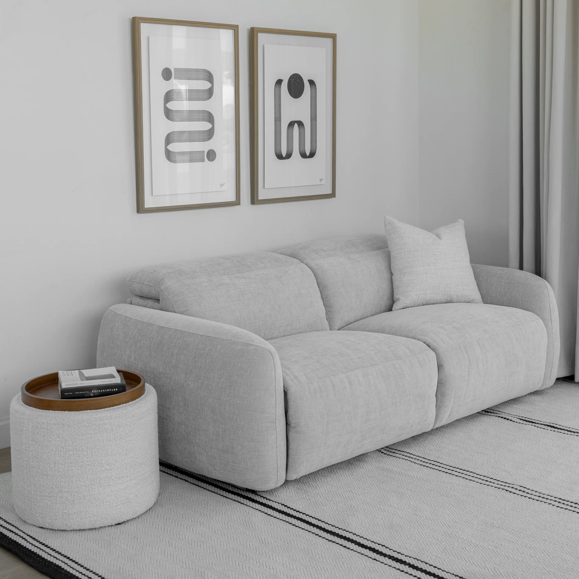 Sectionnel inclinable Austin en tissu duvet d'oie - Image 20