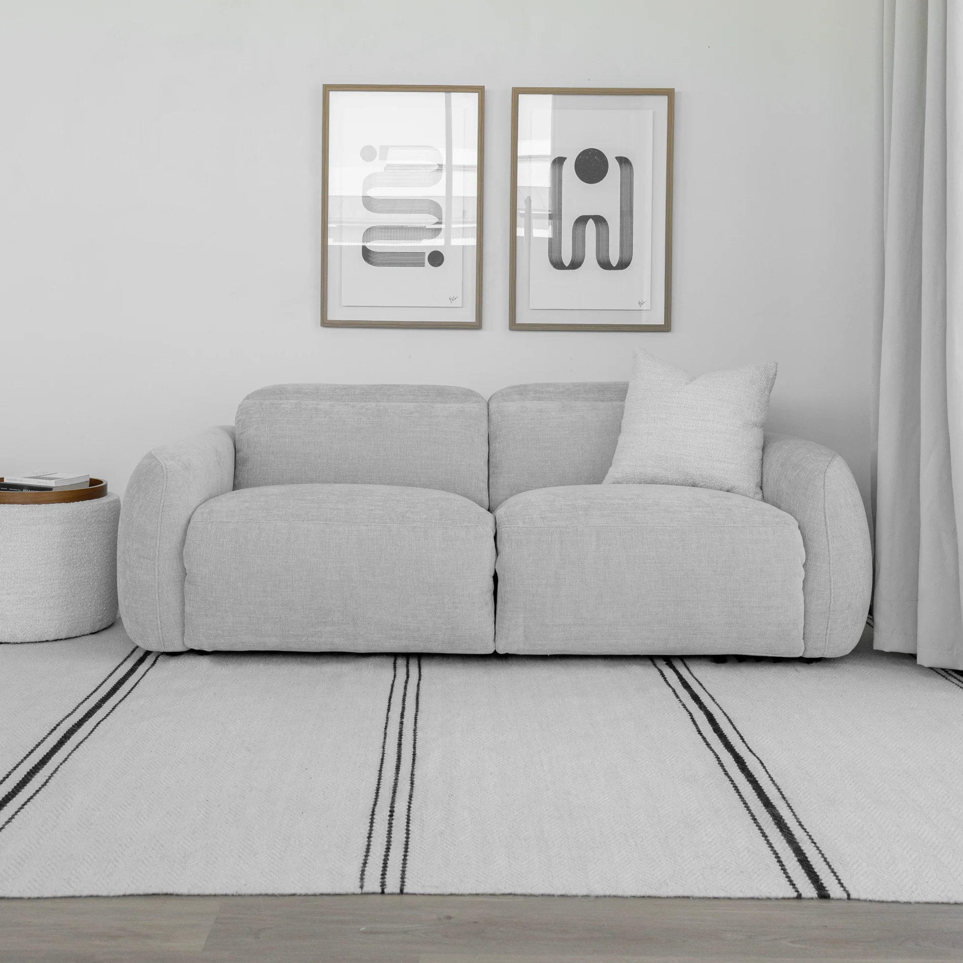 Sectionnel inclinable Austin en tissu duvet d'oie - Image 21