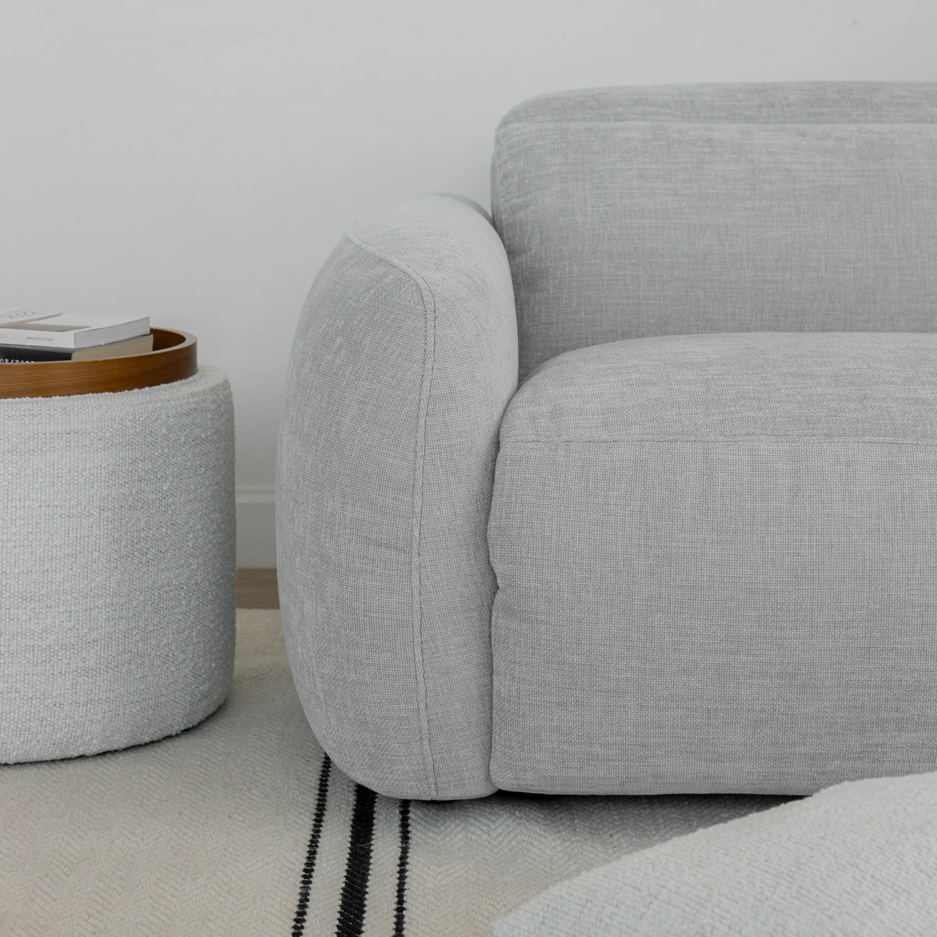 Sectionnel inclinable Austin en tissu duvet d'oie - Image 24