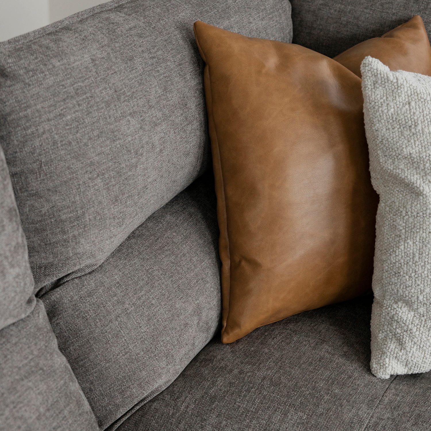 Modulaire Delano en tissu gris fumée - Image 4