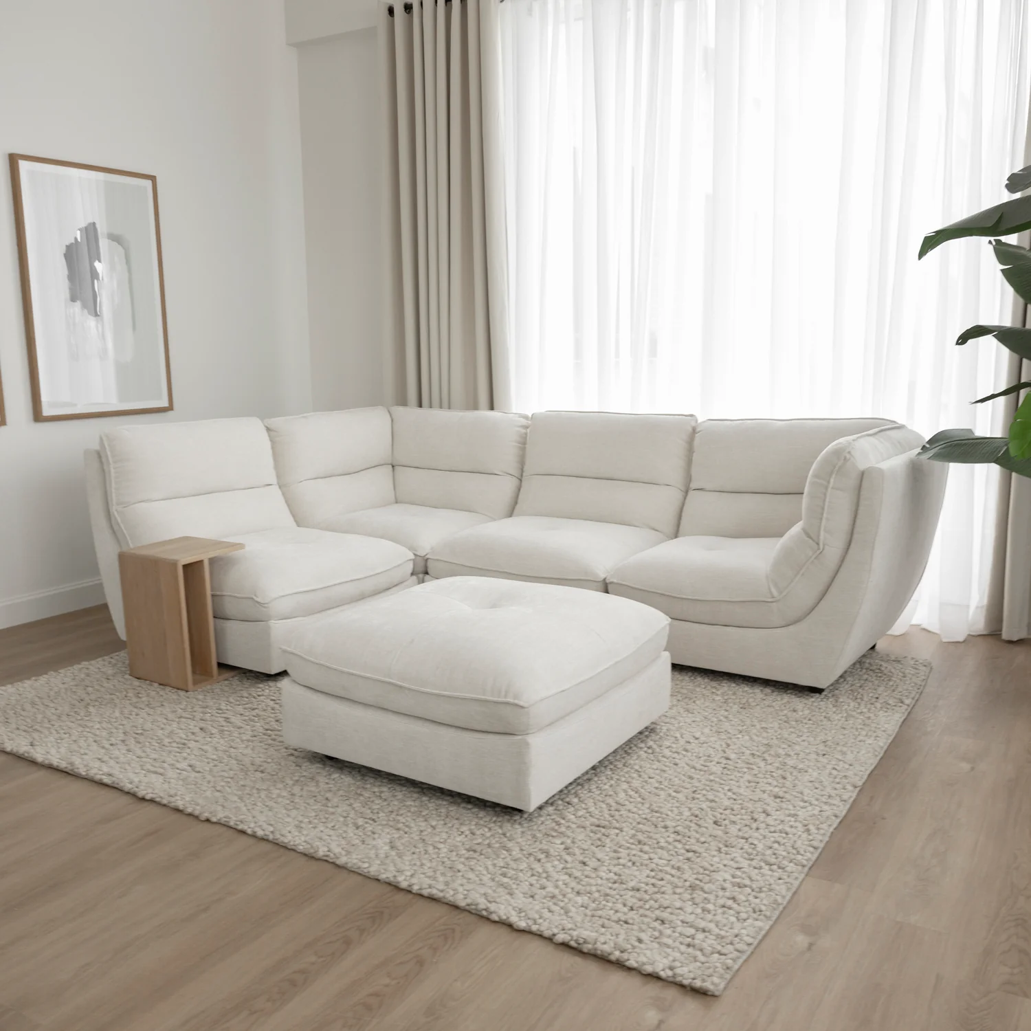 Modulaire Delano en tissu blé - Image 2