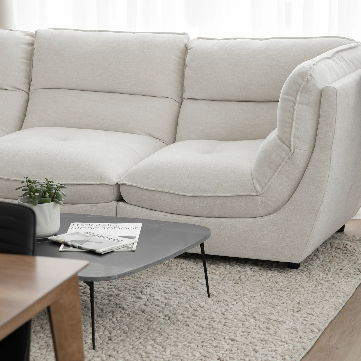 Modulaire Delano en tissu blé - Image 3