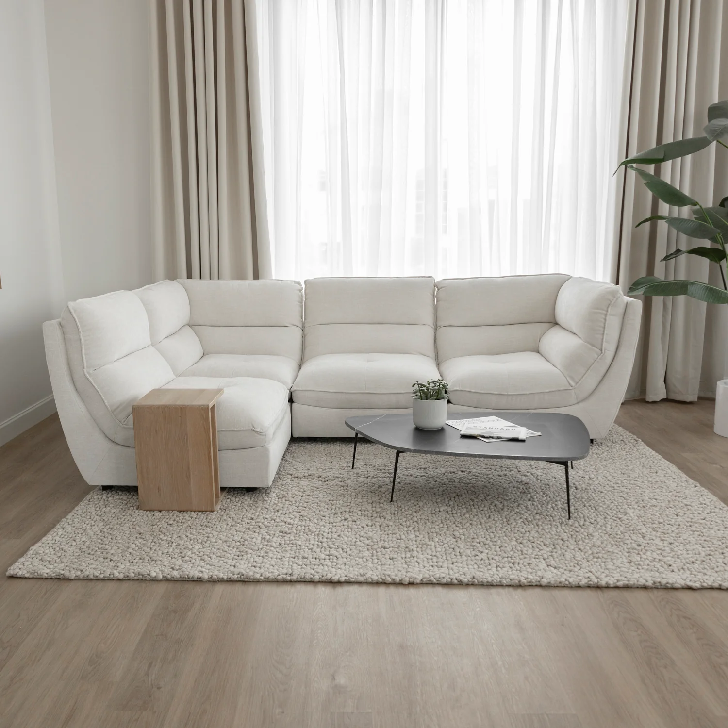 Modulaire Delano en tissu blé - Image 9