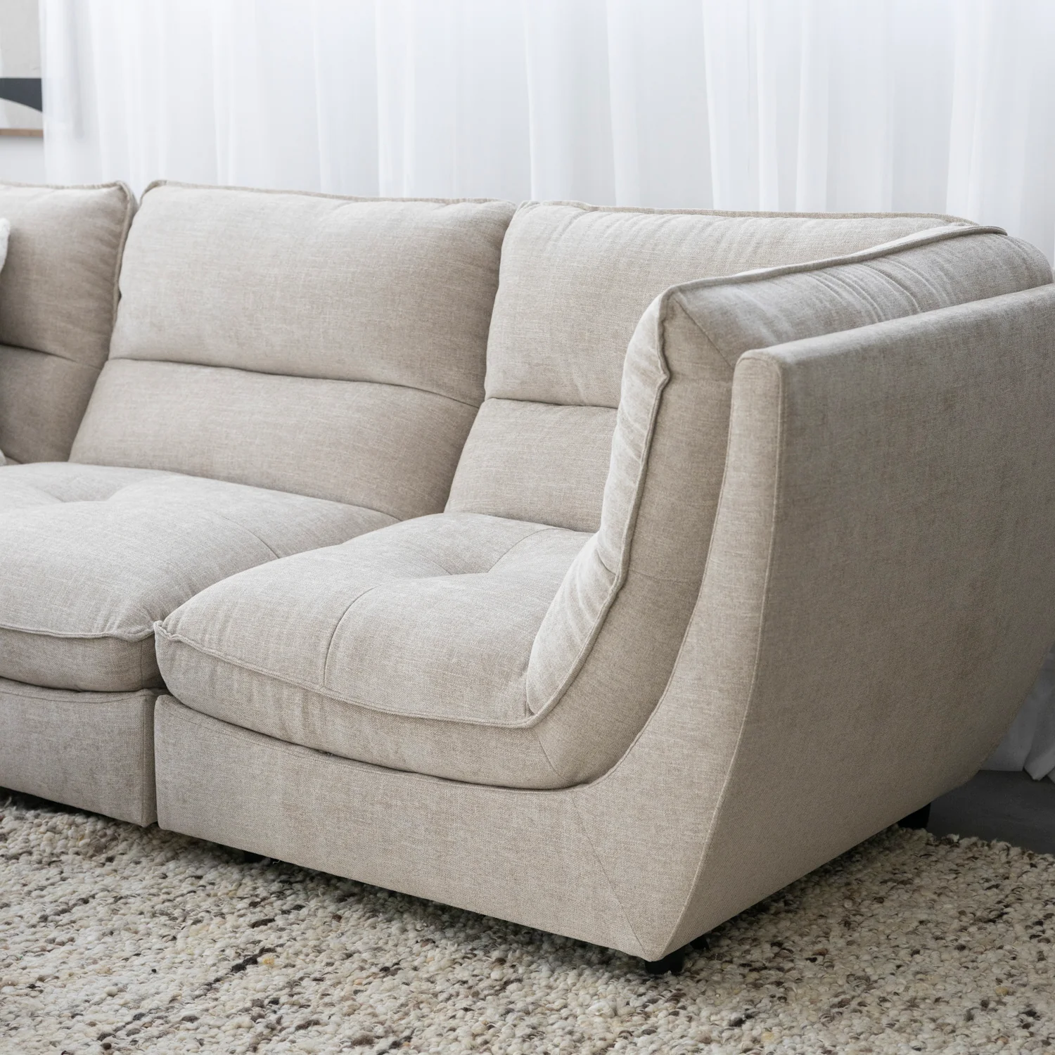 Modulaire Delano en tissu biscotte - Image 8