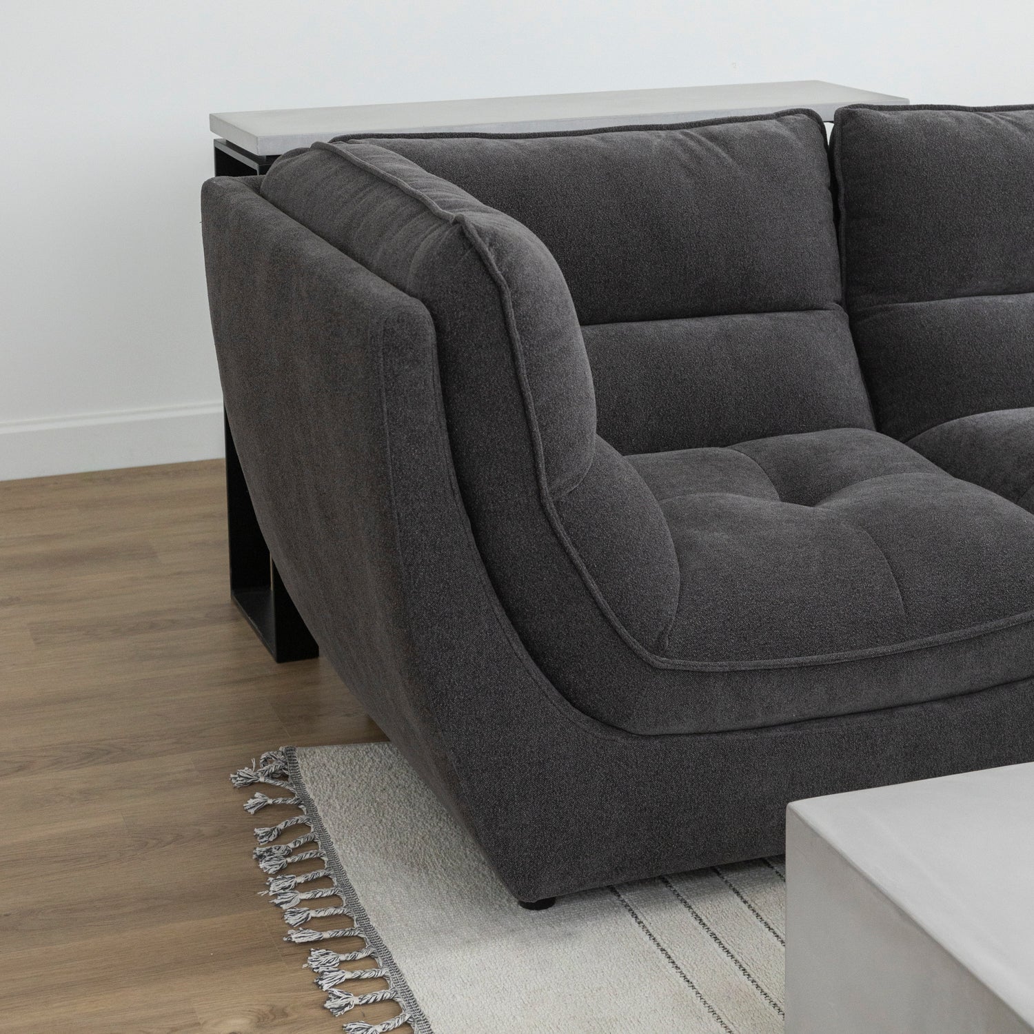 Modulaire Delano en tissu charbon - Image 8
