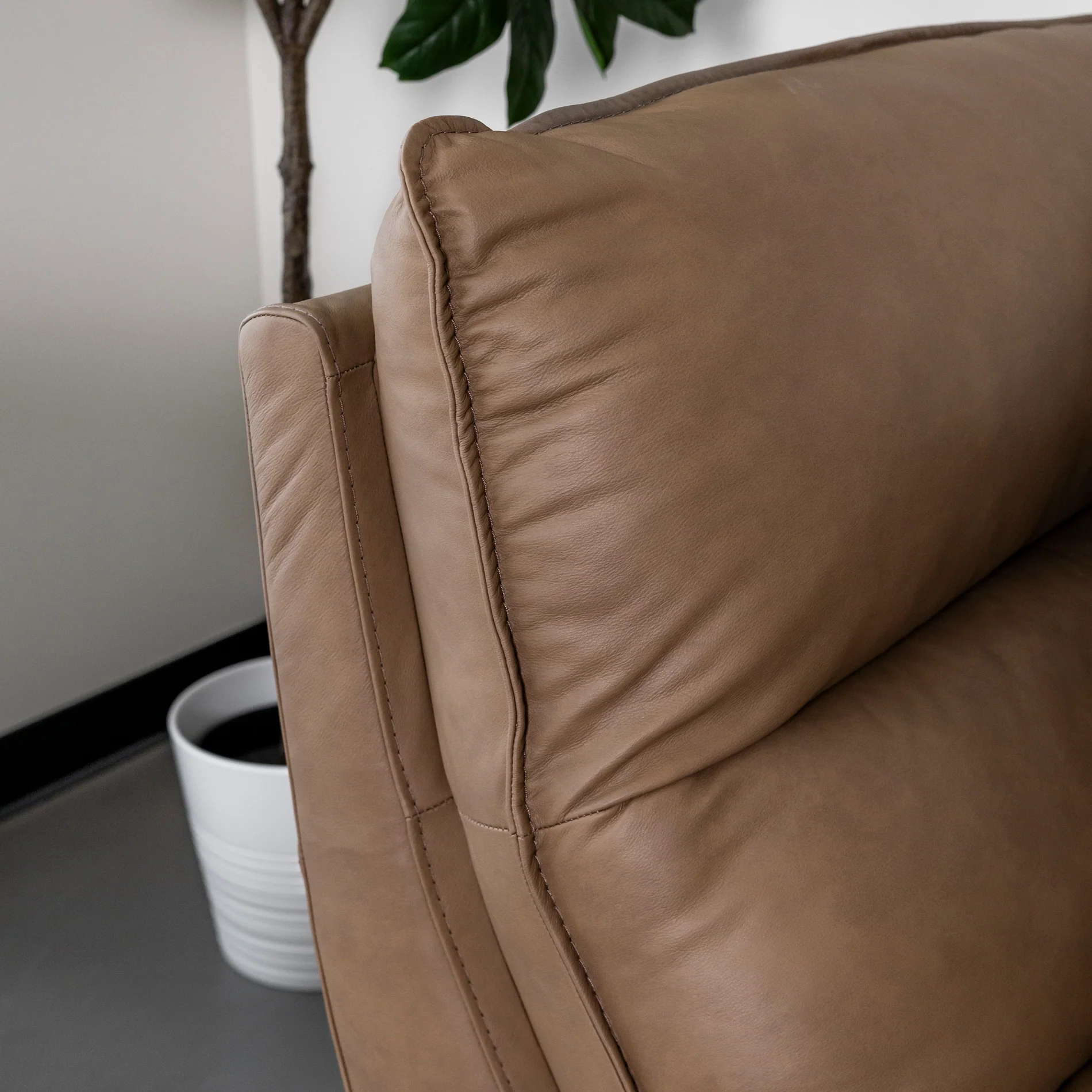 Modulaire Delano en cuir café - Image 4