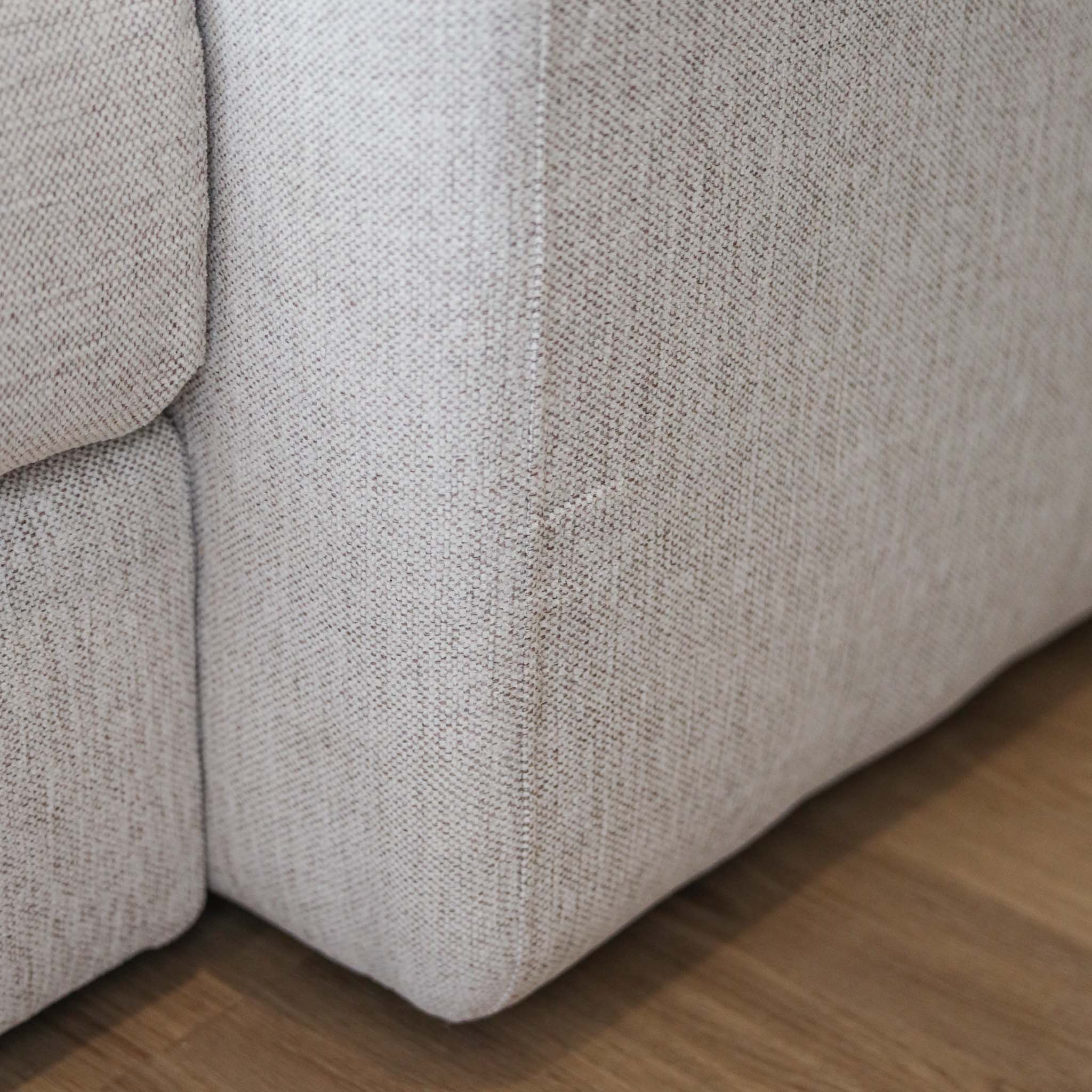 Modulaire deux morceaux en tissu greige pâle- Milan - Image 8