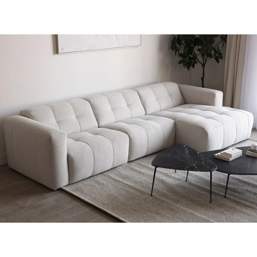 Modulaire Emma en tissu greige pâle - Image 14